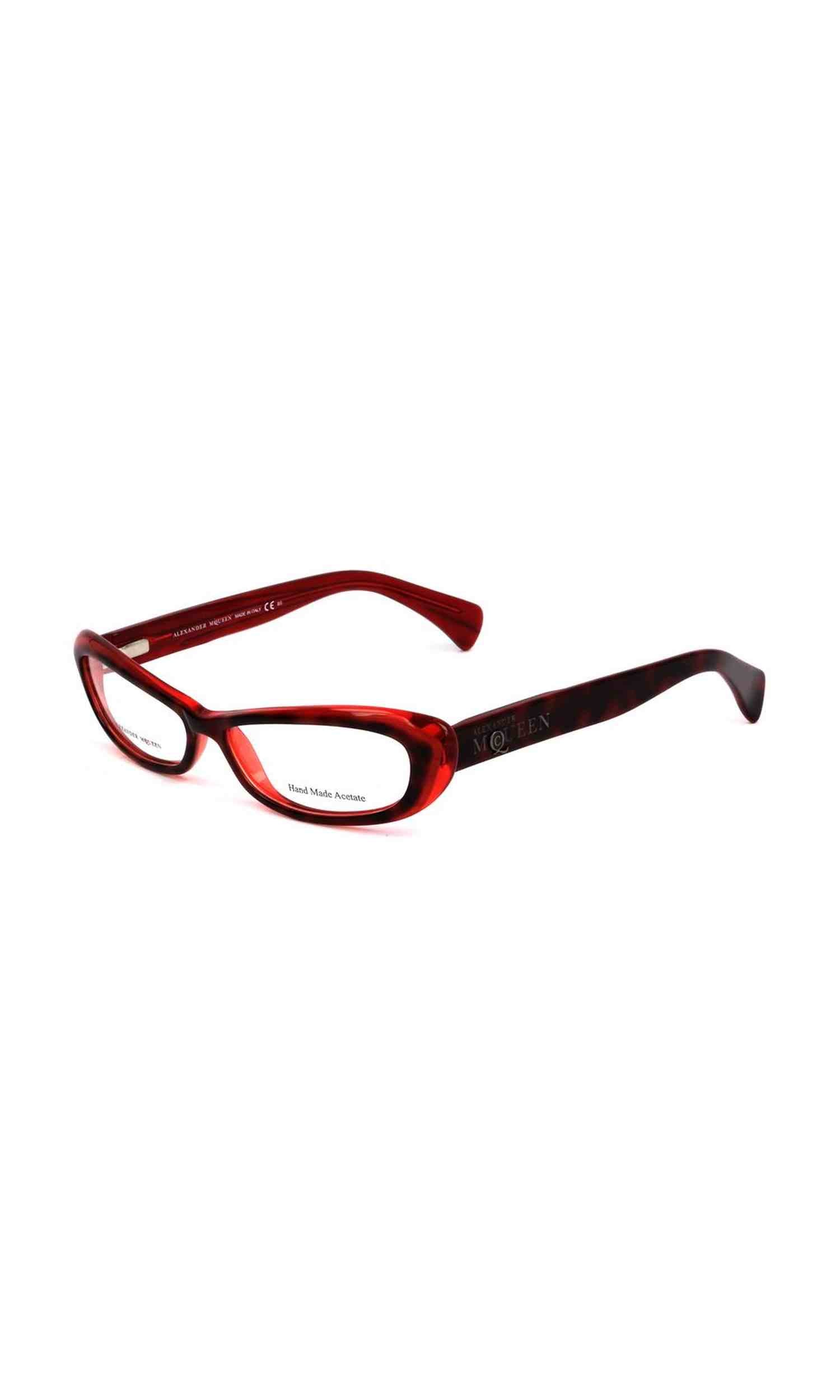 Alexander Mcqueen Acetate Red Frame Glam Steals