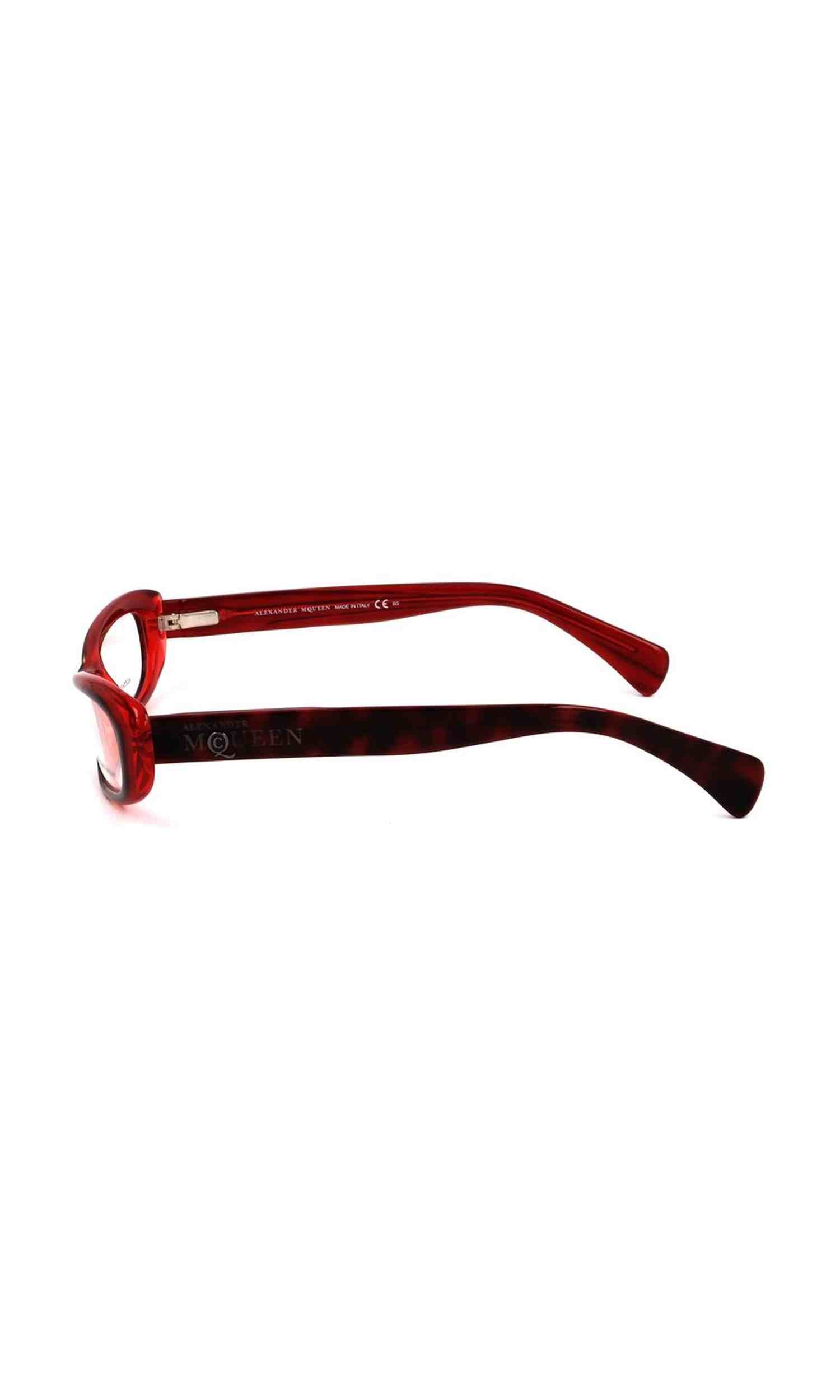 Alexander Mcqueen Acetate Red Frame Glam Steals