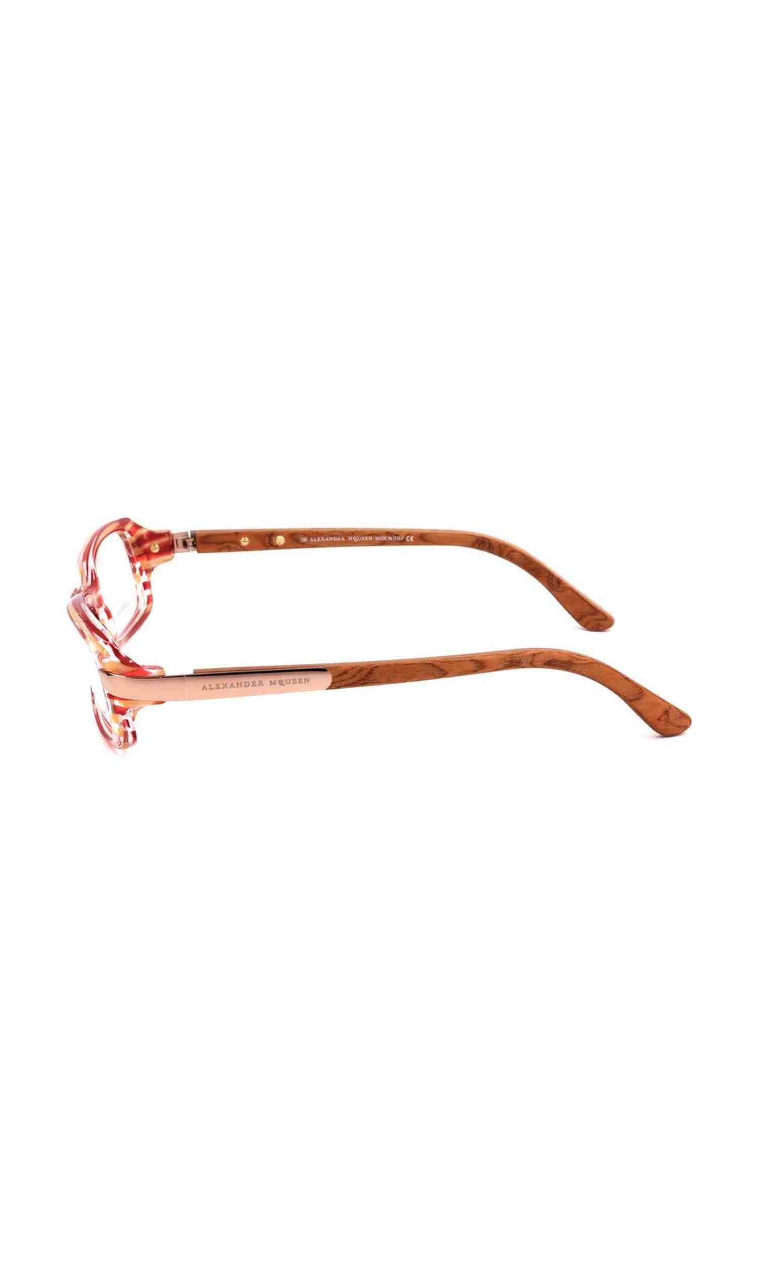 Alexander Mcqueen Acetate Red Frame Glam Steals