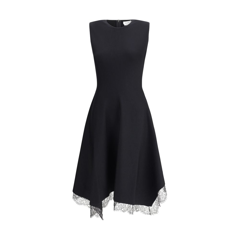 Alexander Mcqueen Asymmetric Midi Dress Glam Steals
