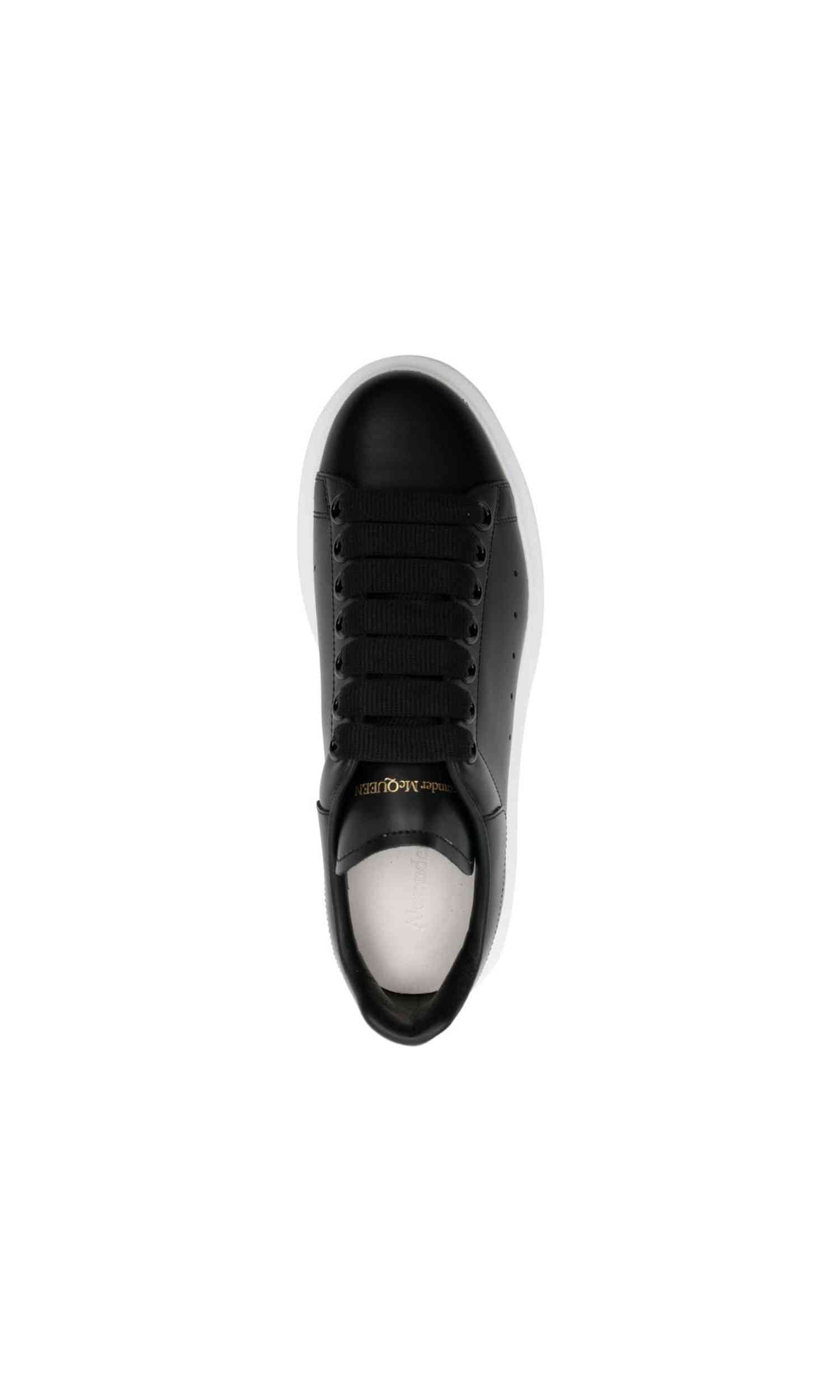 Alexander Mcqueen Black Leather Sneakers Glam Steals