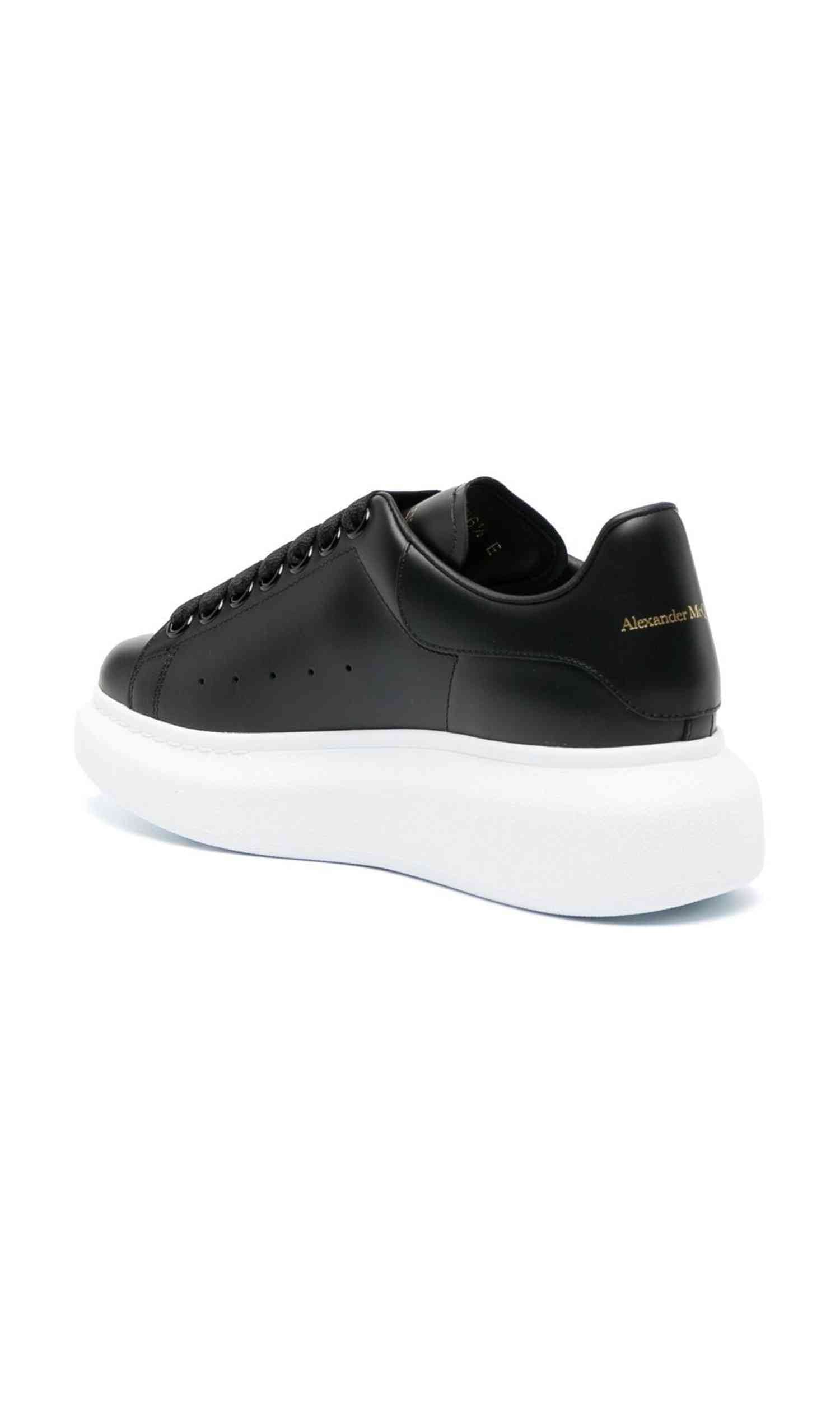 Alexander Mcqueen Black Leather Sneakers Glam Steals
