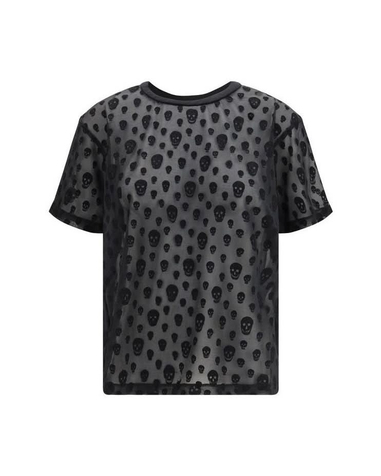 Alexander Mcqueen Black Polyamide T-shirt 