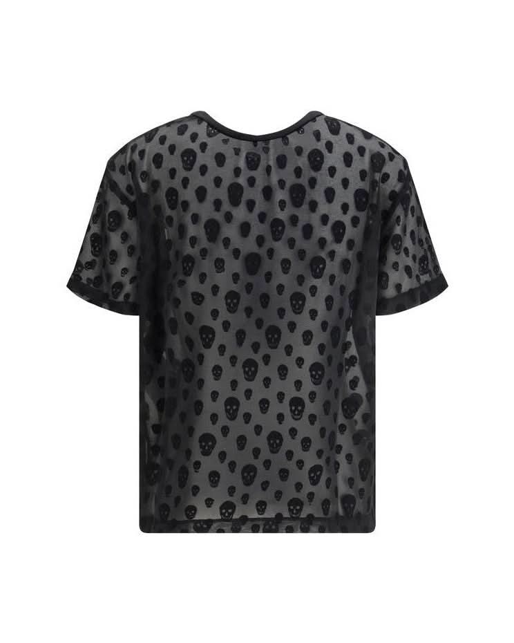 Alexander Mcqueen Black Polyamide T-shirt 