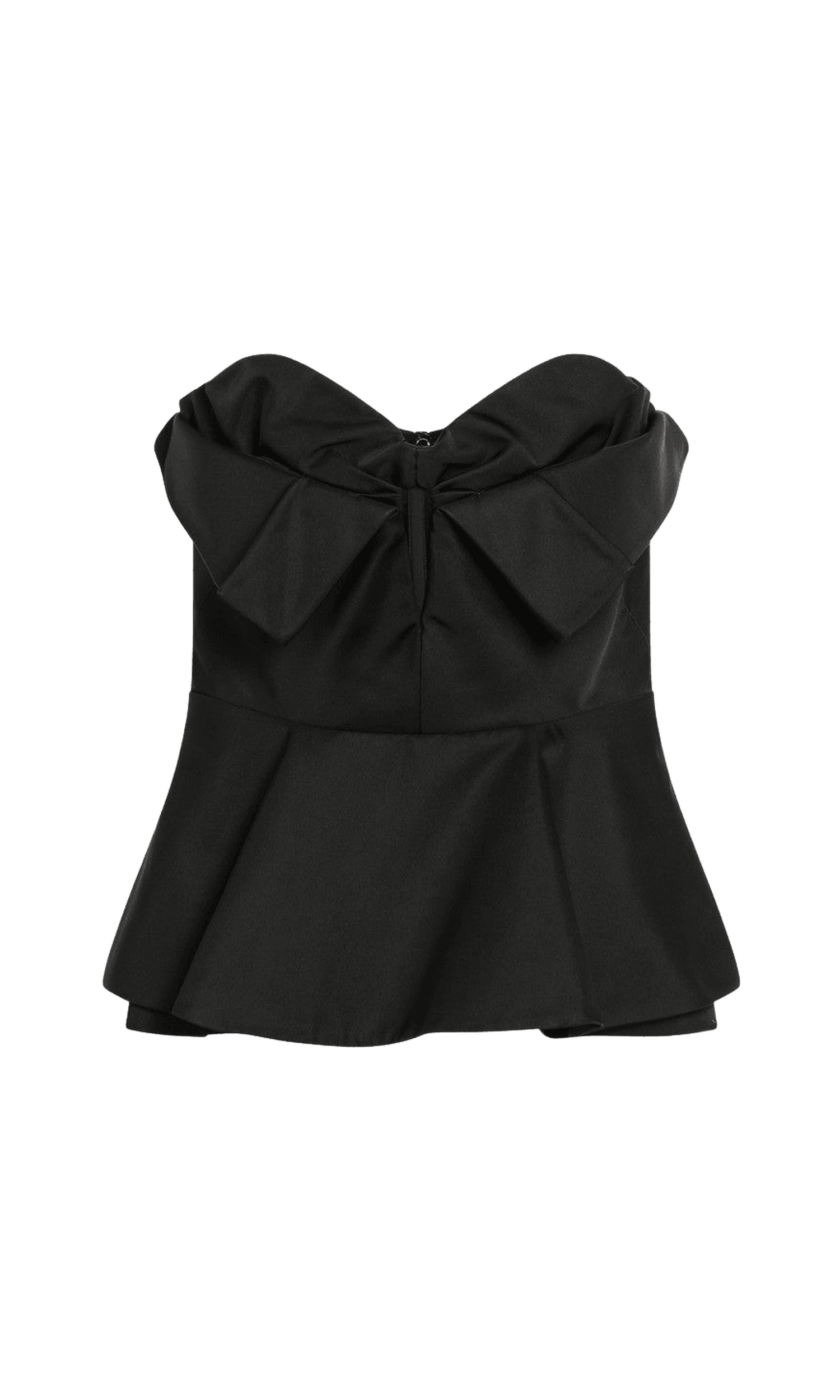 Alexander Mcqueen Black Silk Corset Top in Blend Glam Steals