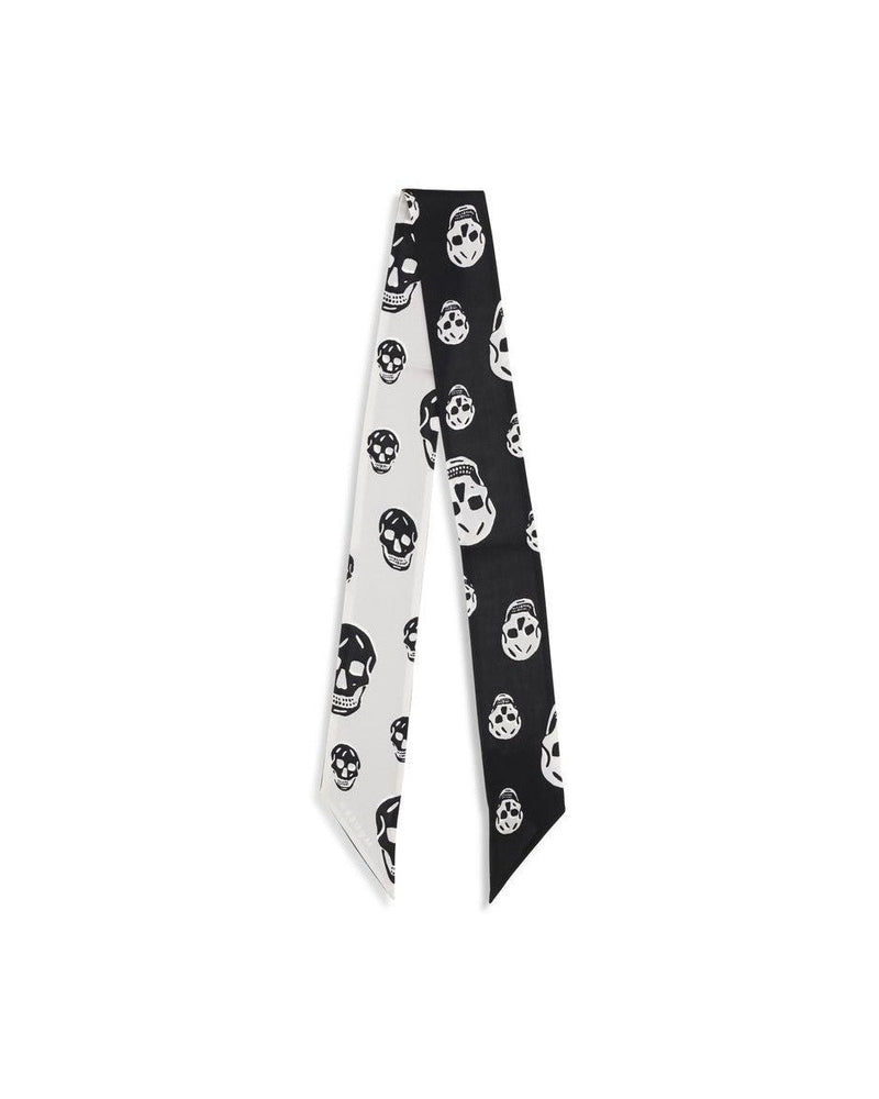 Alexander Mcqueen Black Silk Scarf 