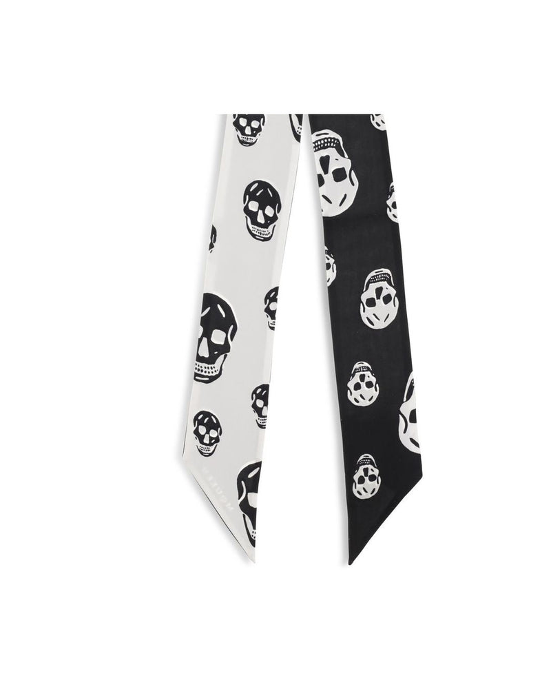 Alexander Mcqueen Black Silk Scarf 