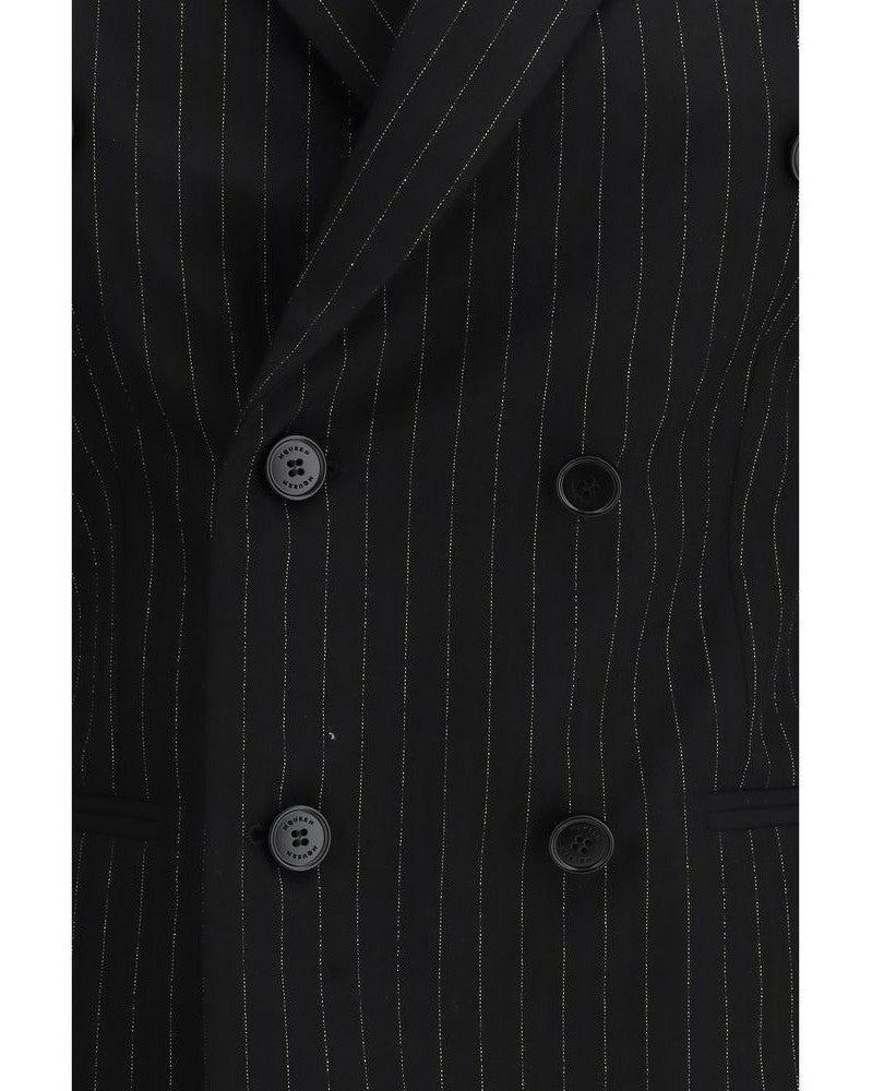 Alexander Mcqueen Black Wool Blazer 