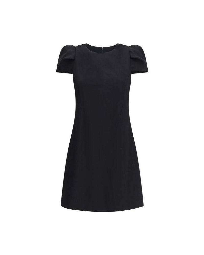 Alexander Mcqueen Black Wool Casual Dress Glam Steals