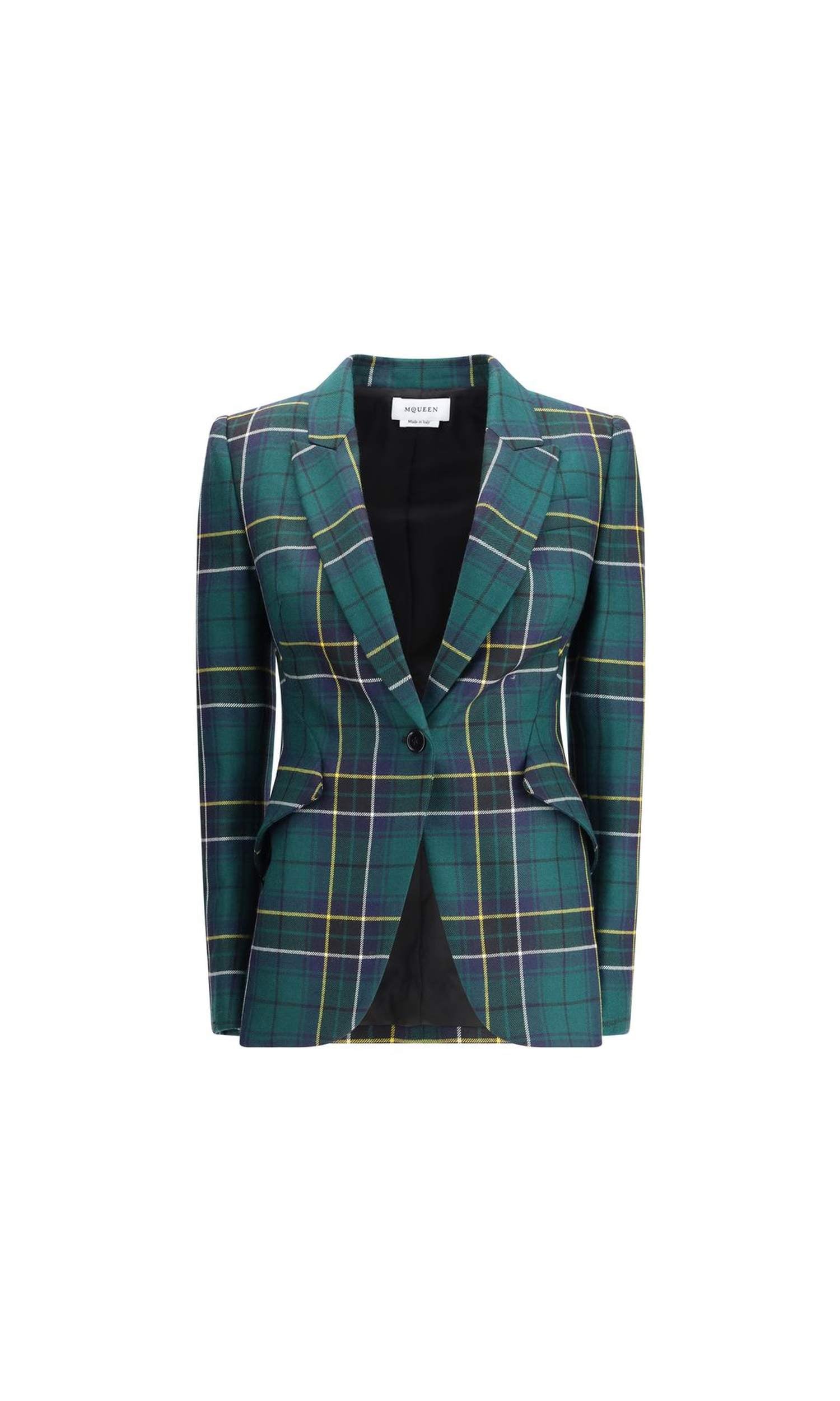 Alexander Mcqueen Check Patterned Blazer Glam Steals