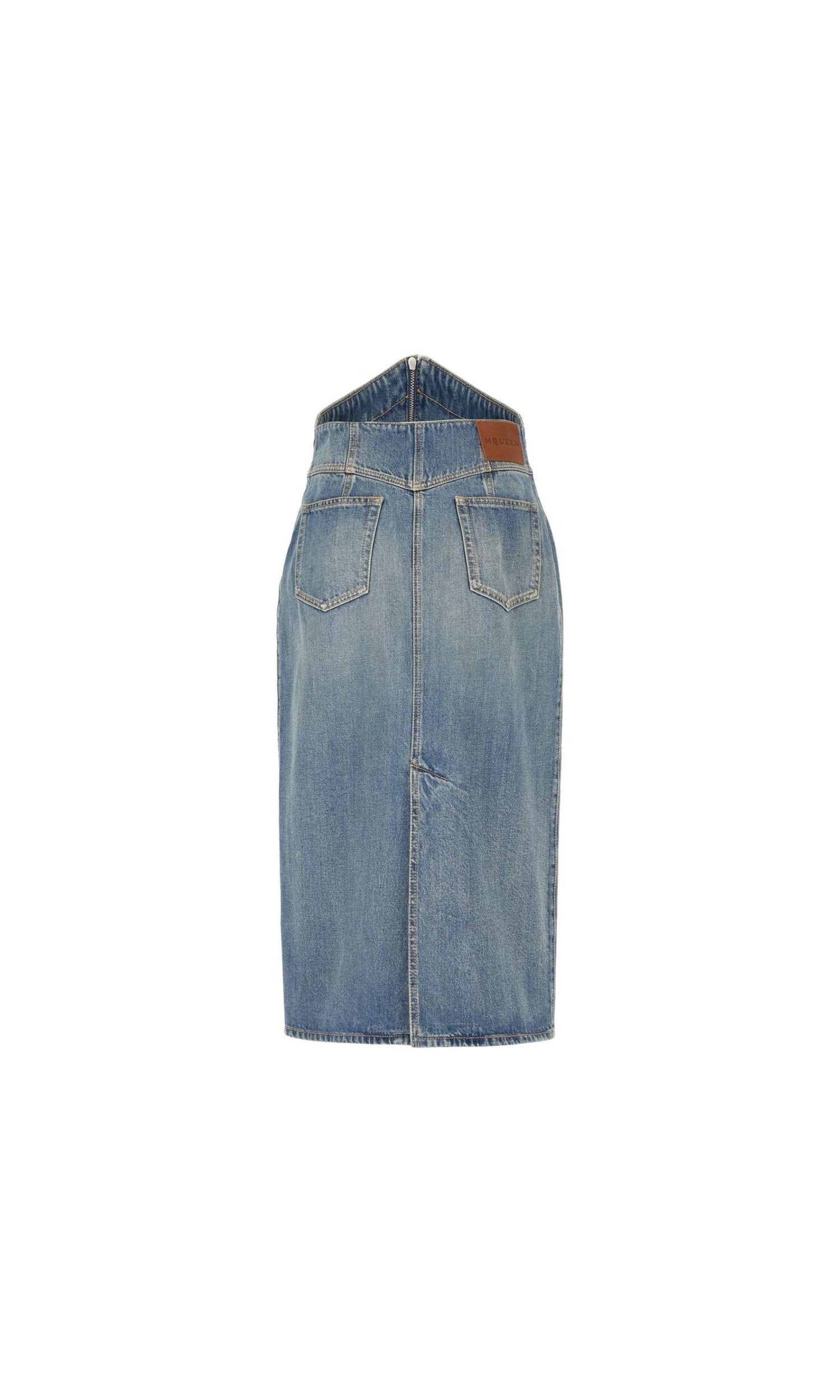 Alexander Mcqueen Clear Blue Skirt Glam Steals