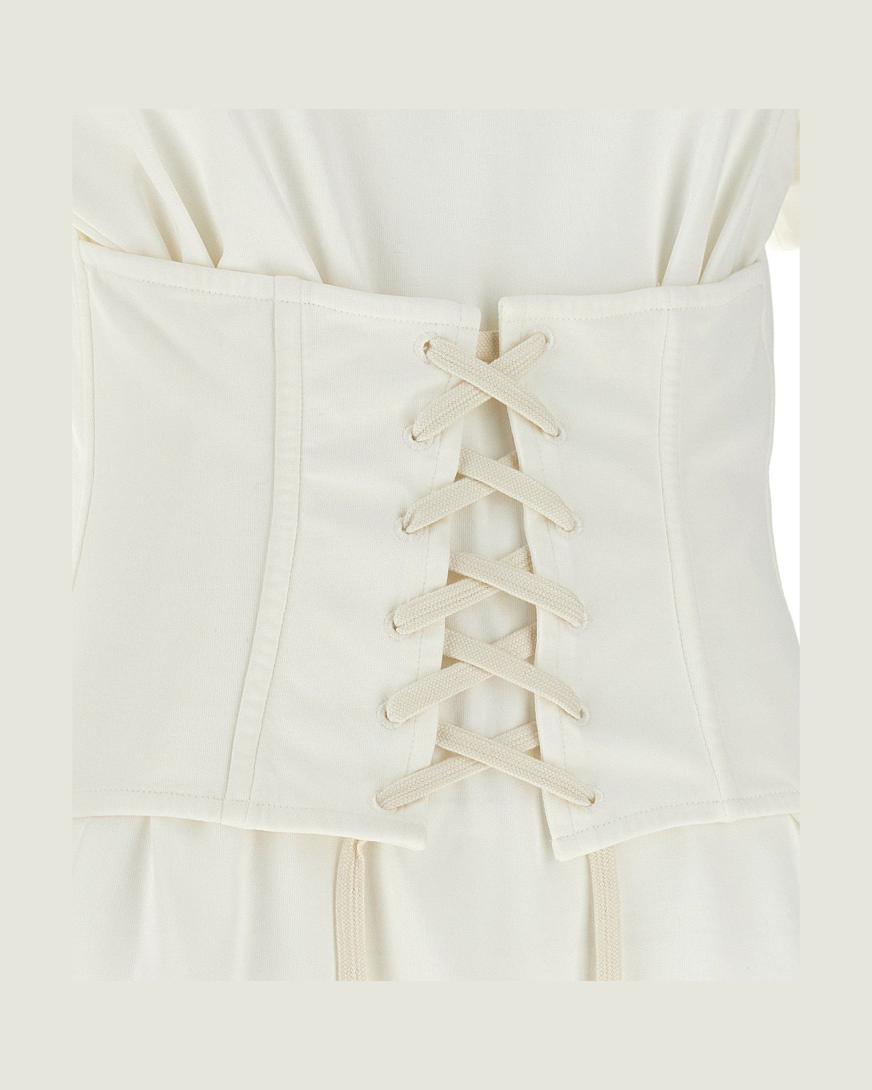 Alexander Mcqueen Corset T-shirt Glam Steals