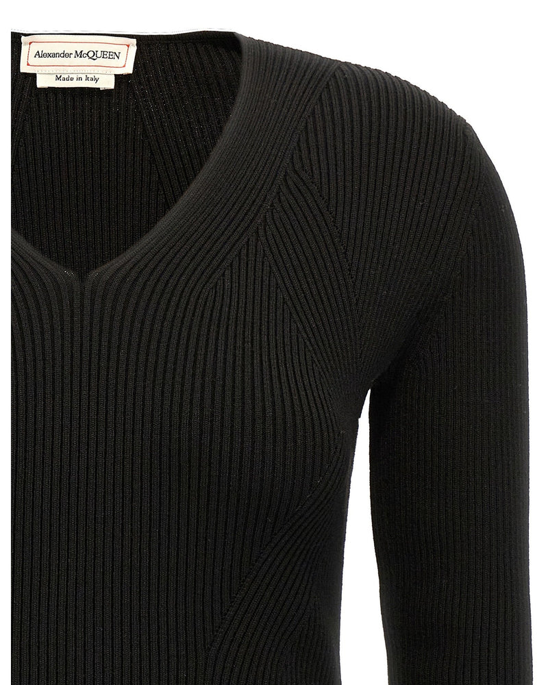 Alexander Mcqueen Cut Out Sweater Glam Steals