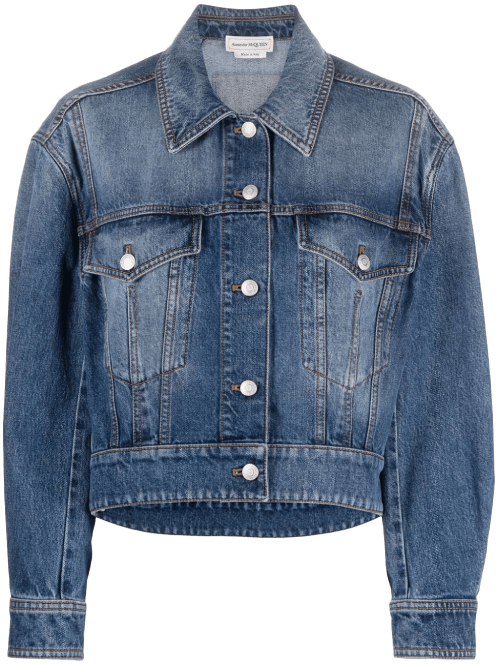 Alexander Mcqueen Denim Coat Glam Steals