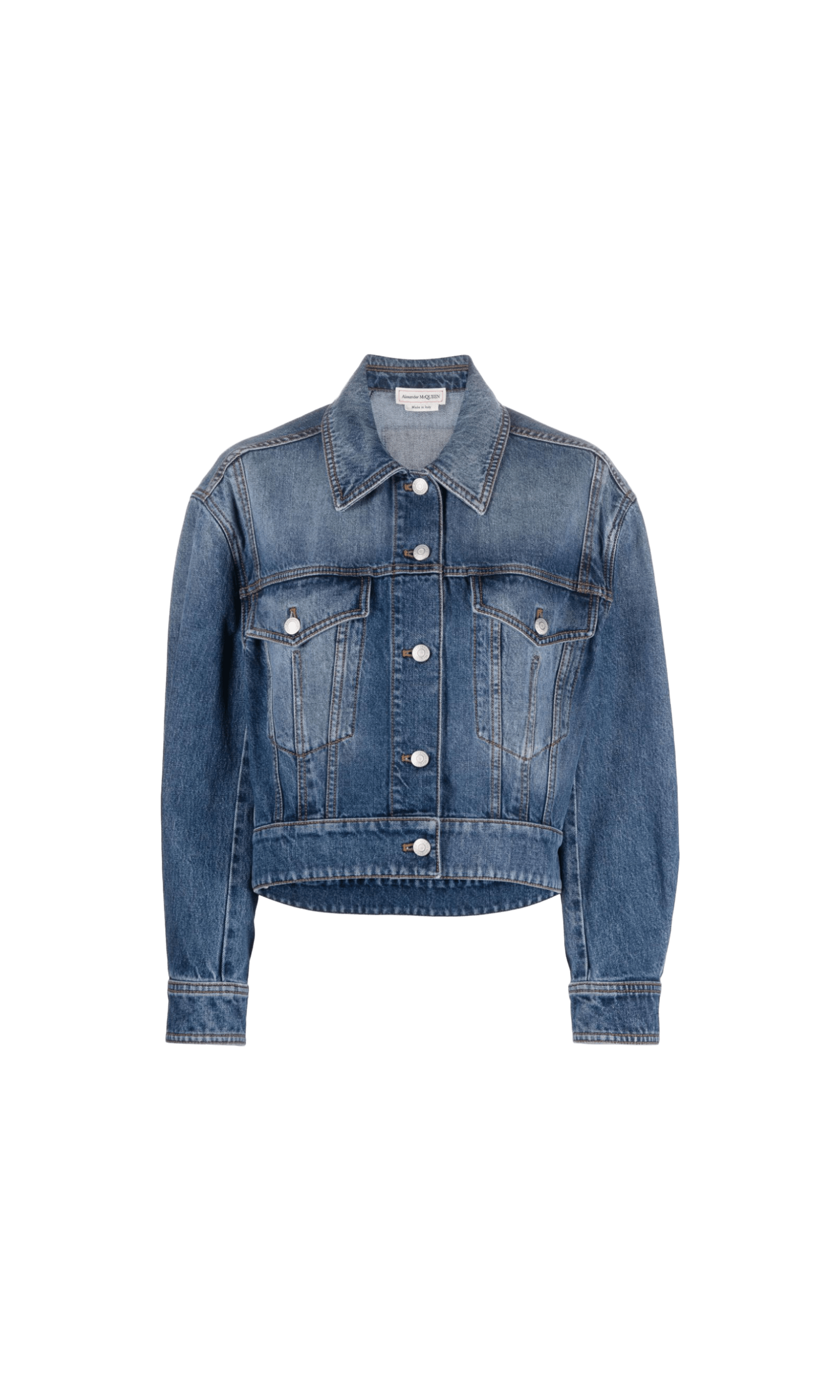 Alexander Mcqueen Denim Coat Glam Steals