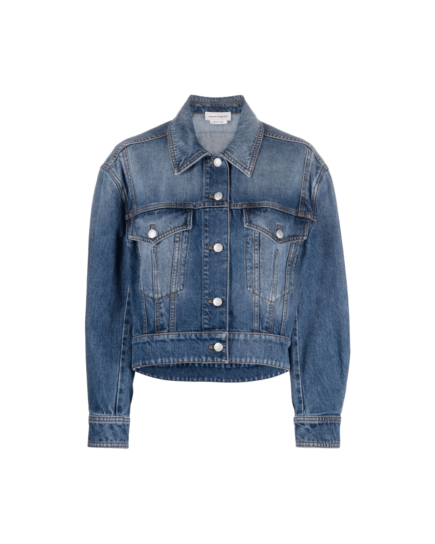 Alexander Mcqueen Denim Coat Glam Steals