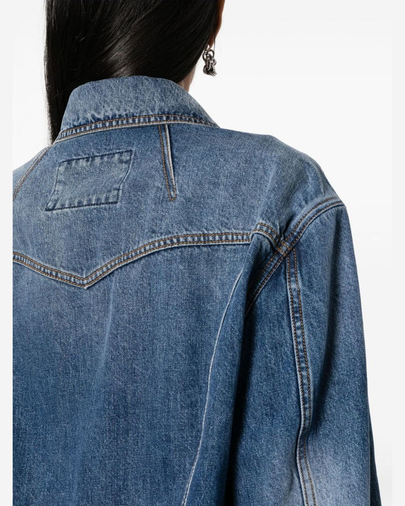 Alexander Mcqueen Denim Coat Glam Steals