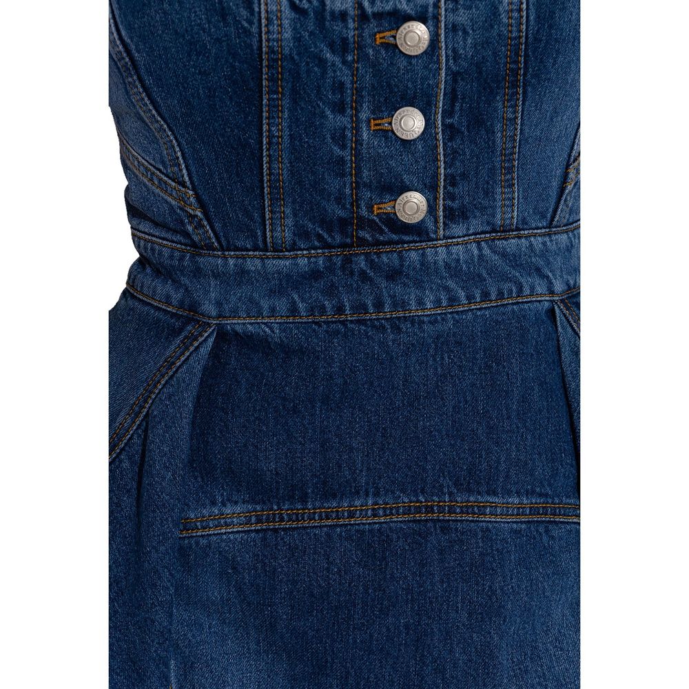 Alexander Mcqueen Denim Mini Dress Glam Steals