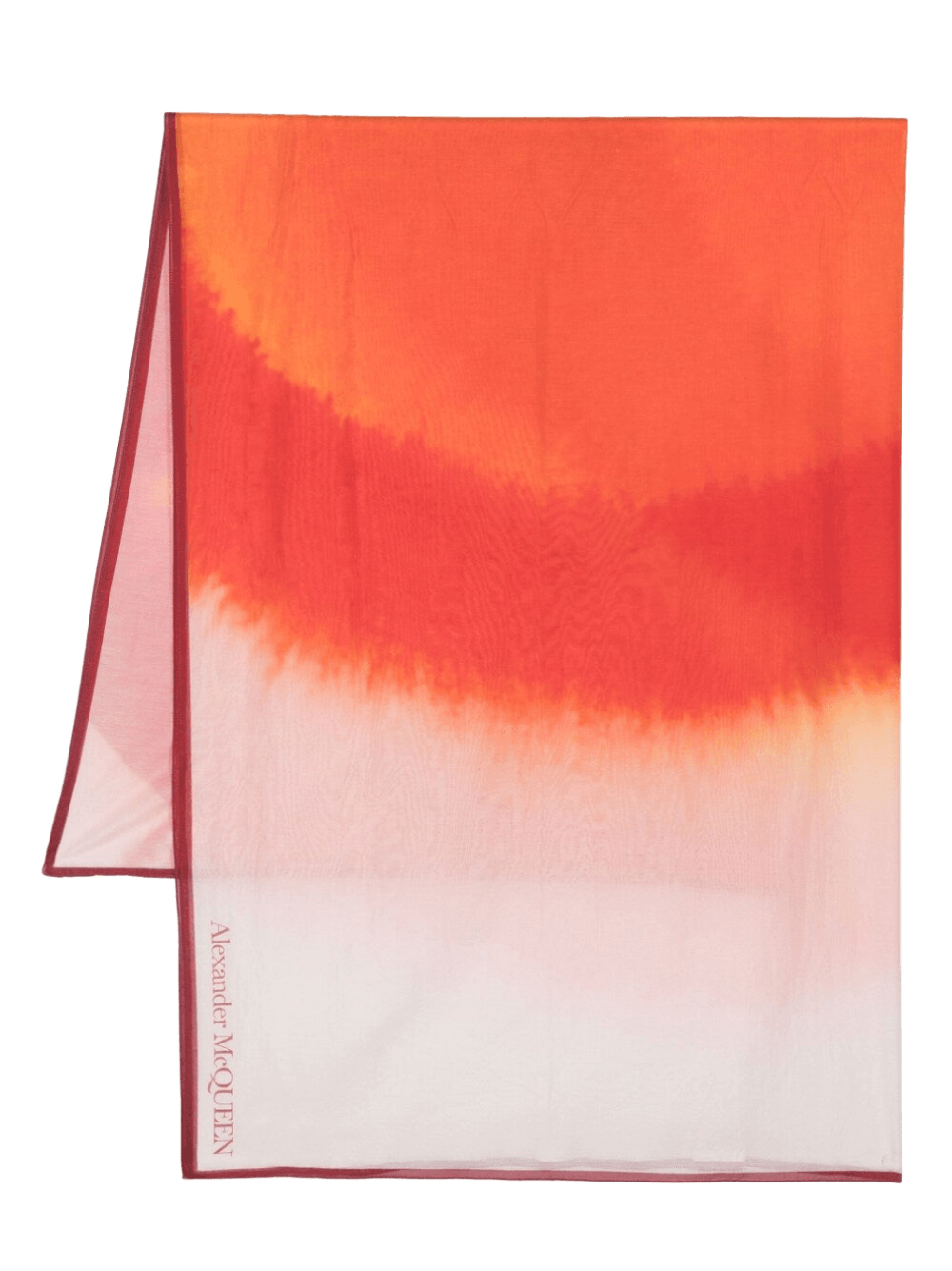 Alexander Mcqueen Gradient Effect Logo Scarf Glam Steals
