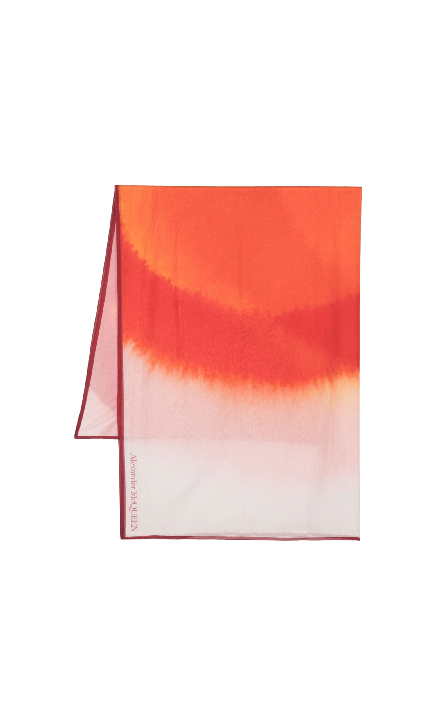 Alexander Mcqueen Gradient Effect Logo Scarf Glam Steals