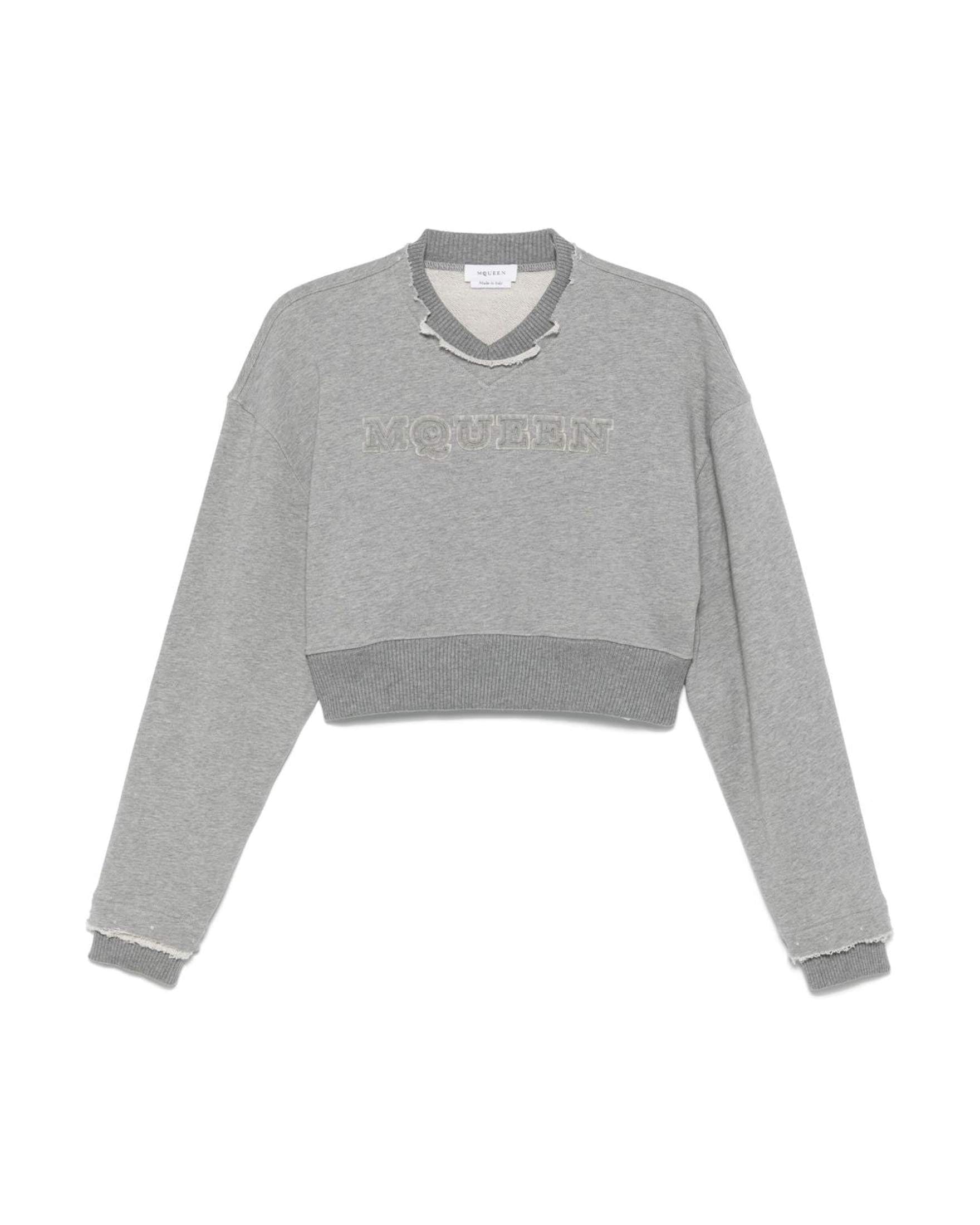 Alexander Mcqueen Grey Sweater Glam Steals