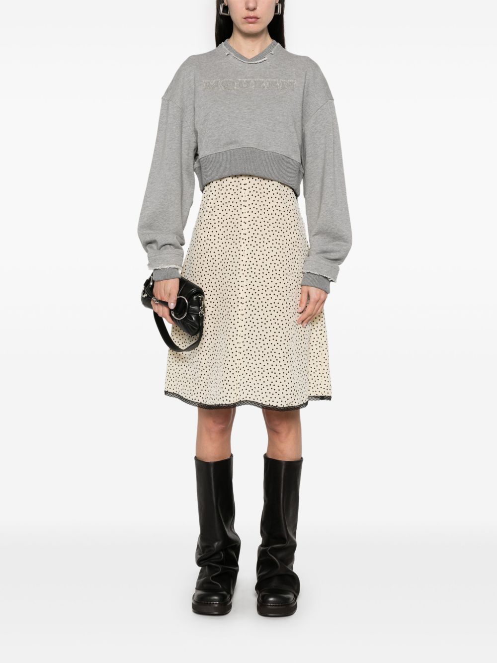 Alexander Mcqueen Grey Sweater Glam Steals