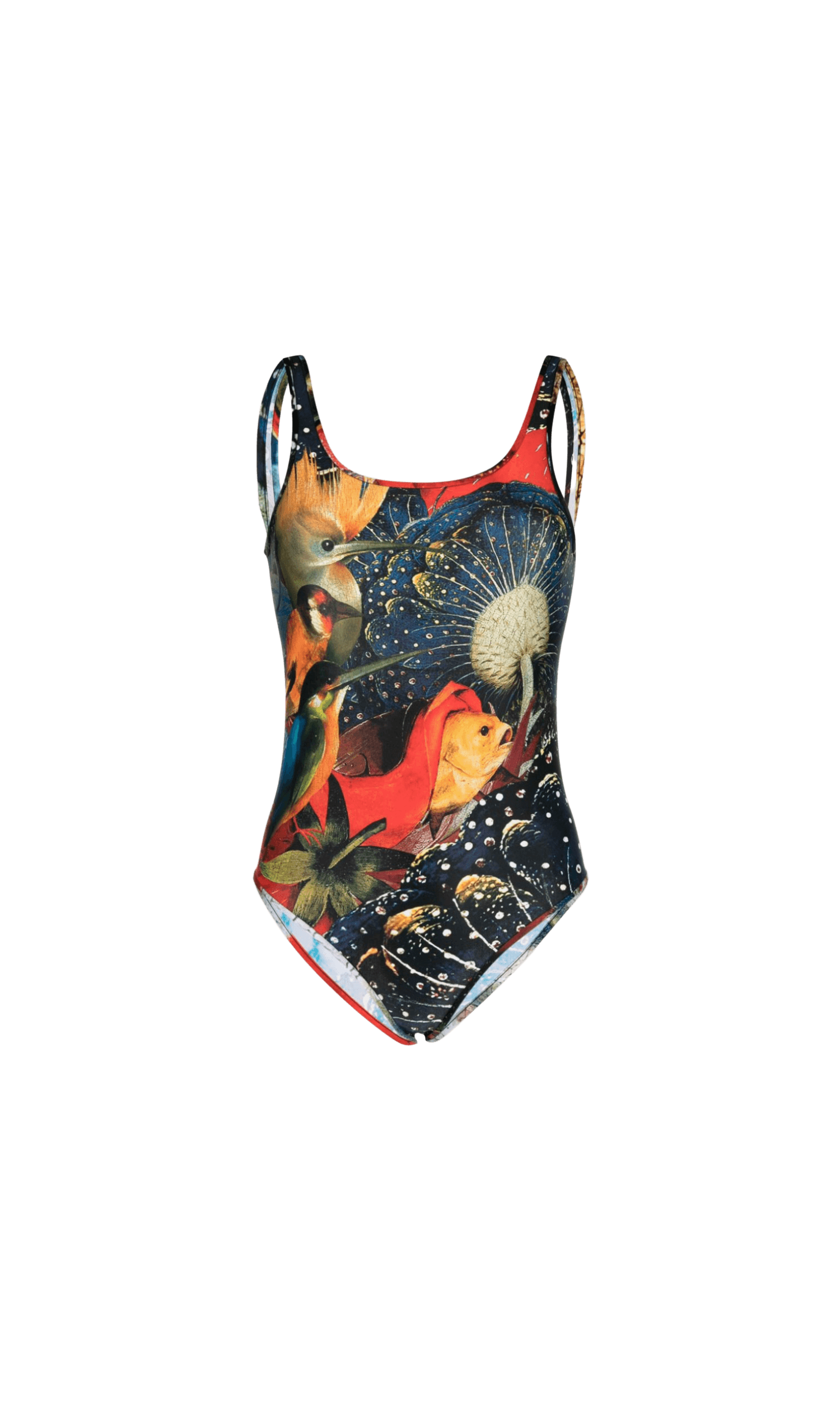 Alexander Mcqueen Jersey Hieronymus Bosch Print Bodysuit Glam Steals
