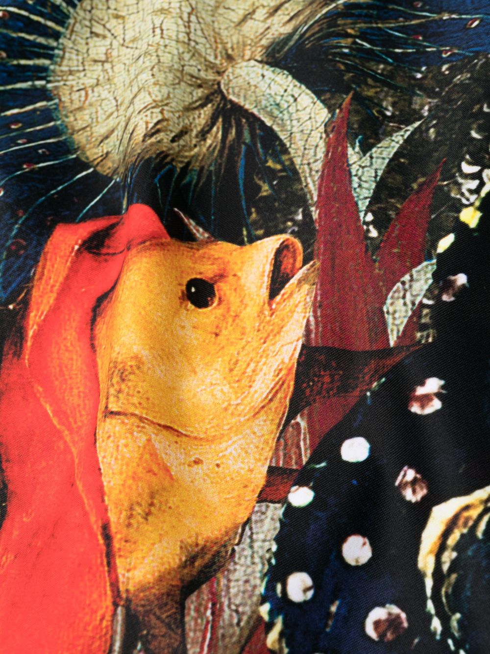 Alexander Mcqueen Jersey Hieronymus Bosch Print Bodysuit Glam Steals