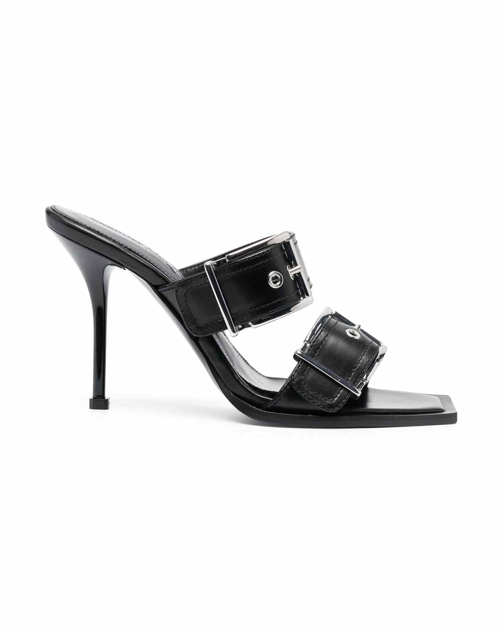 Alexander Mcqueen Leather 100mm Buckled Sandals Glam Steals