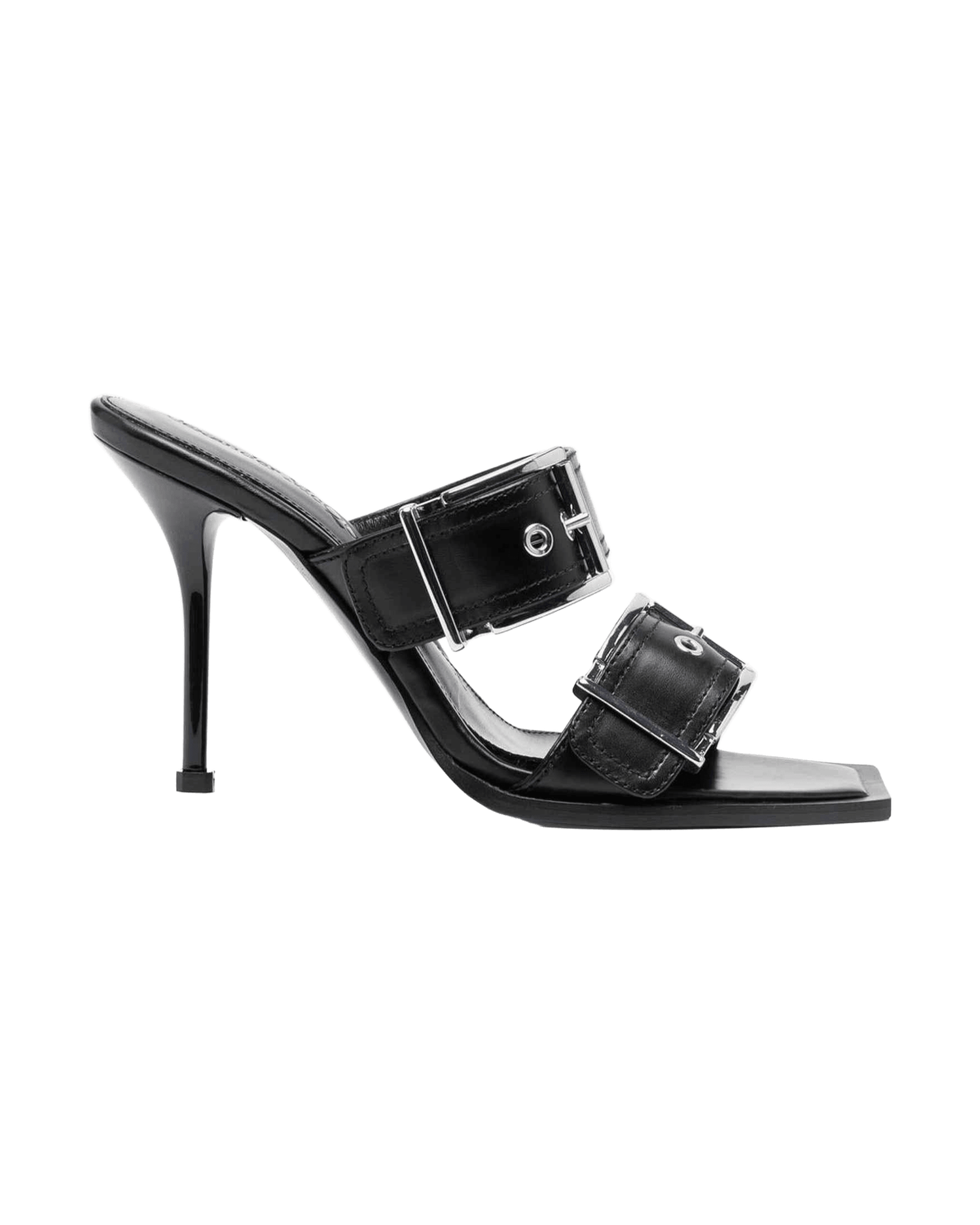 Alexander Mcqueen Leather 100mm Buckled Sandals Glam Steals