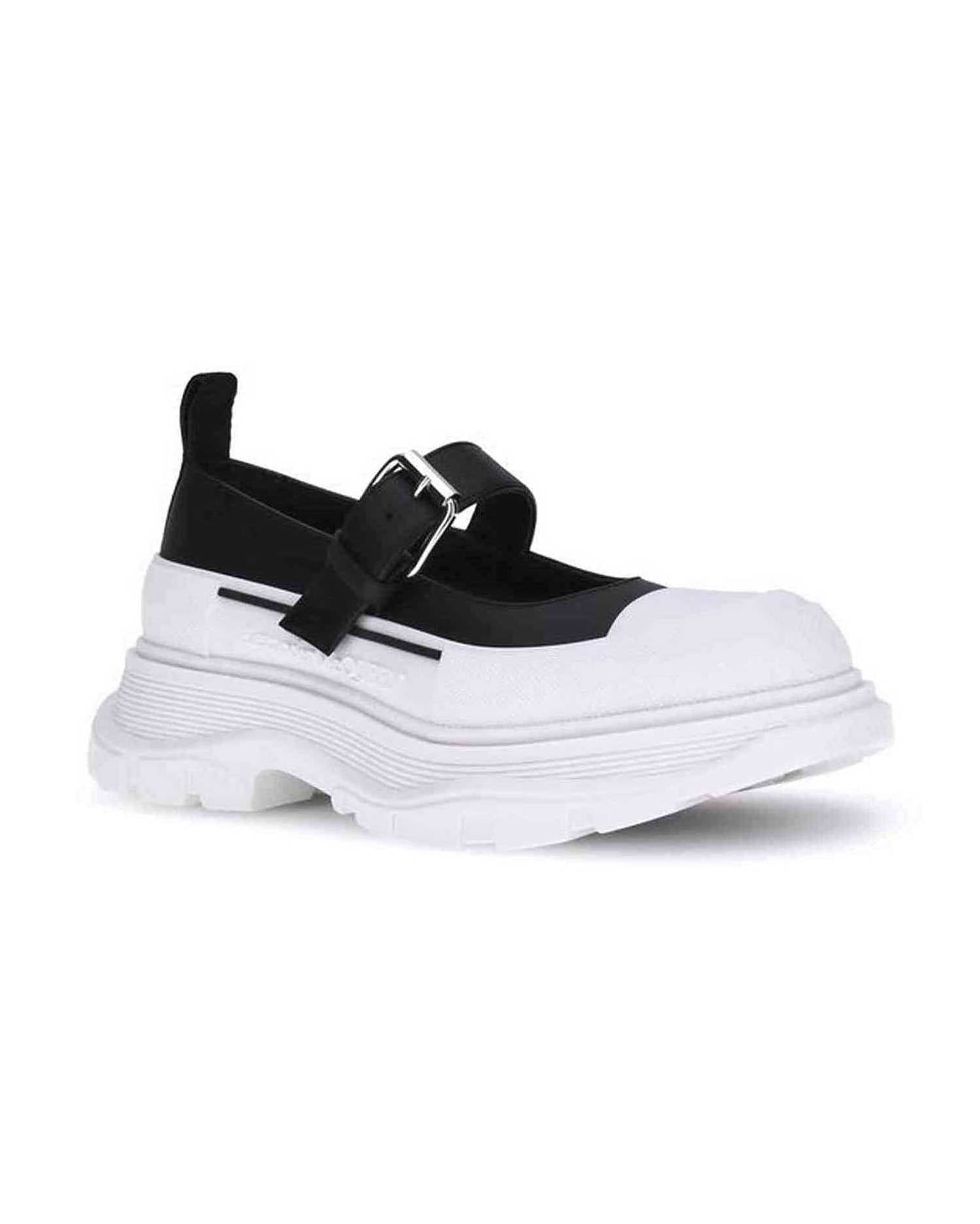 Alexander Mcqueen Leather And Rubber Sneakers Glam Steals
