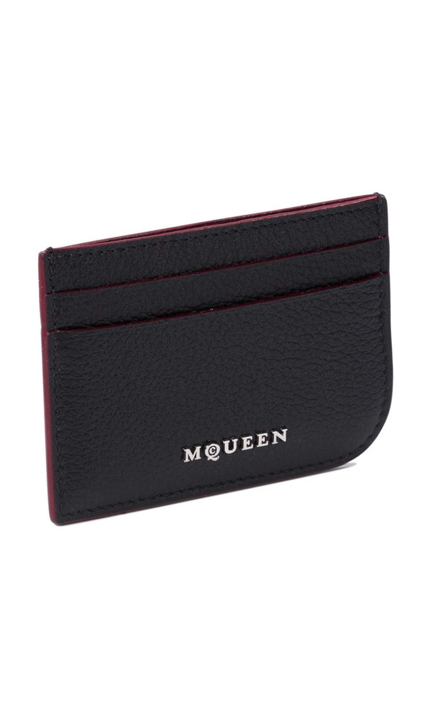 Alexander Mcqueen Leather Card Case Glam Steals