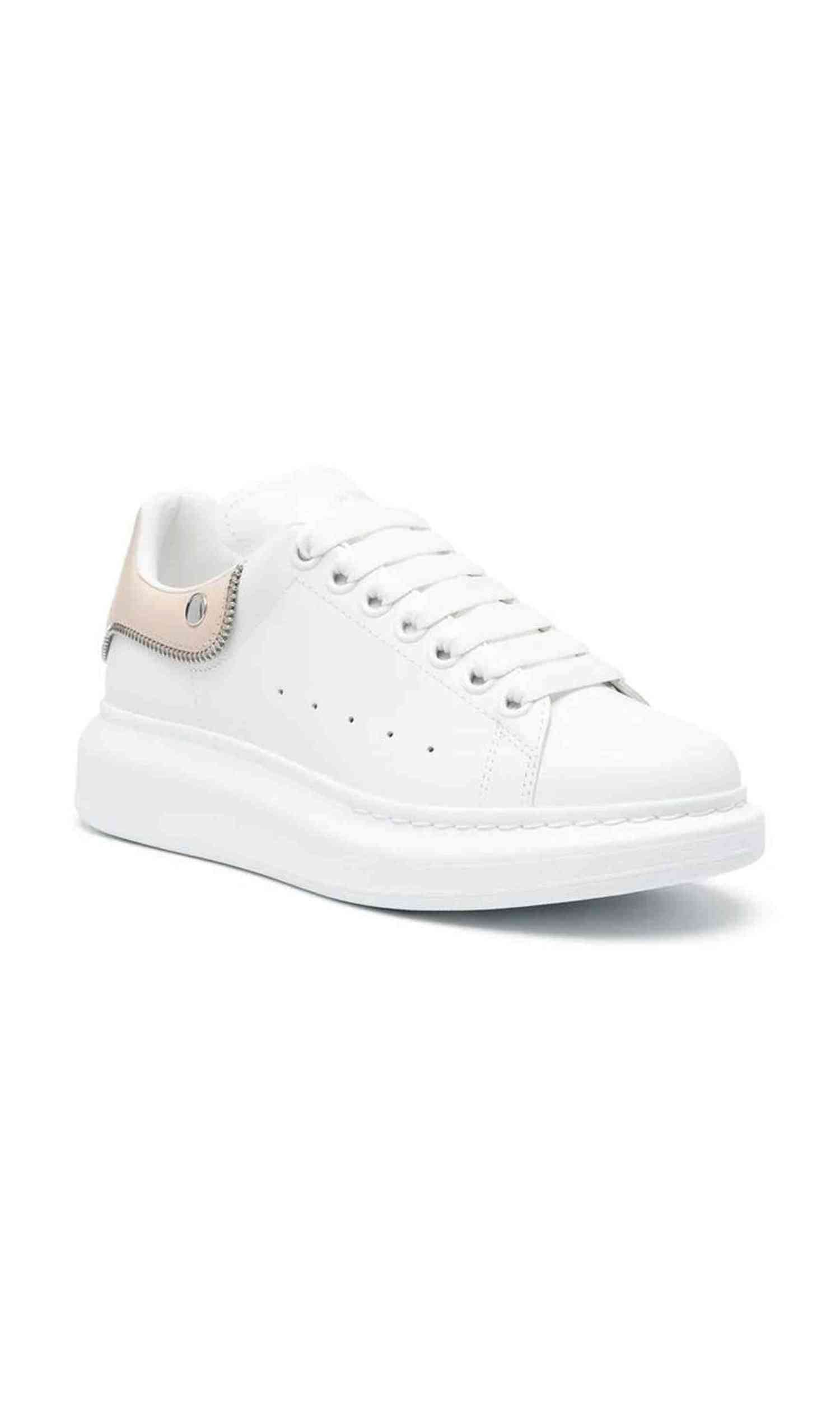 Alexander Mcqueen Leather Oversized Sneakers Glam Steals