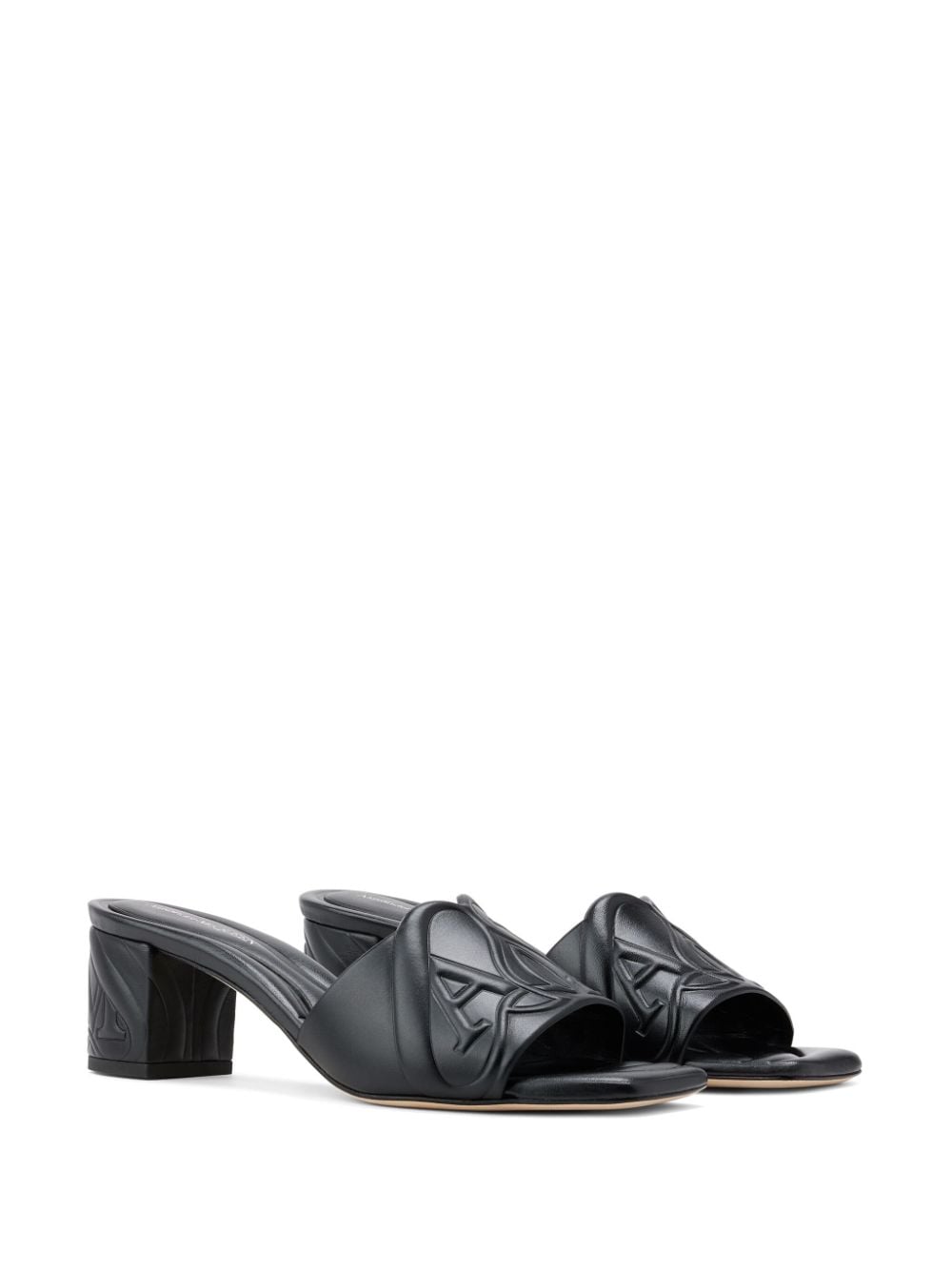 Alexander Mcqueen Leather Seal Mules Glam Steals