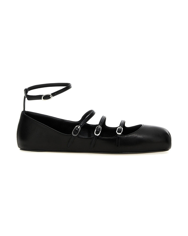 Alexander Mcqueen Leather Strap Ballet Flats Glam Steals