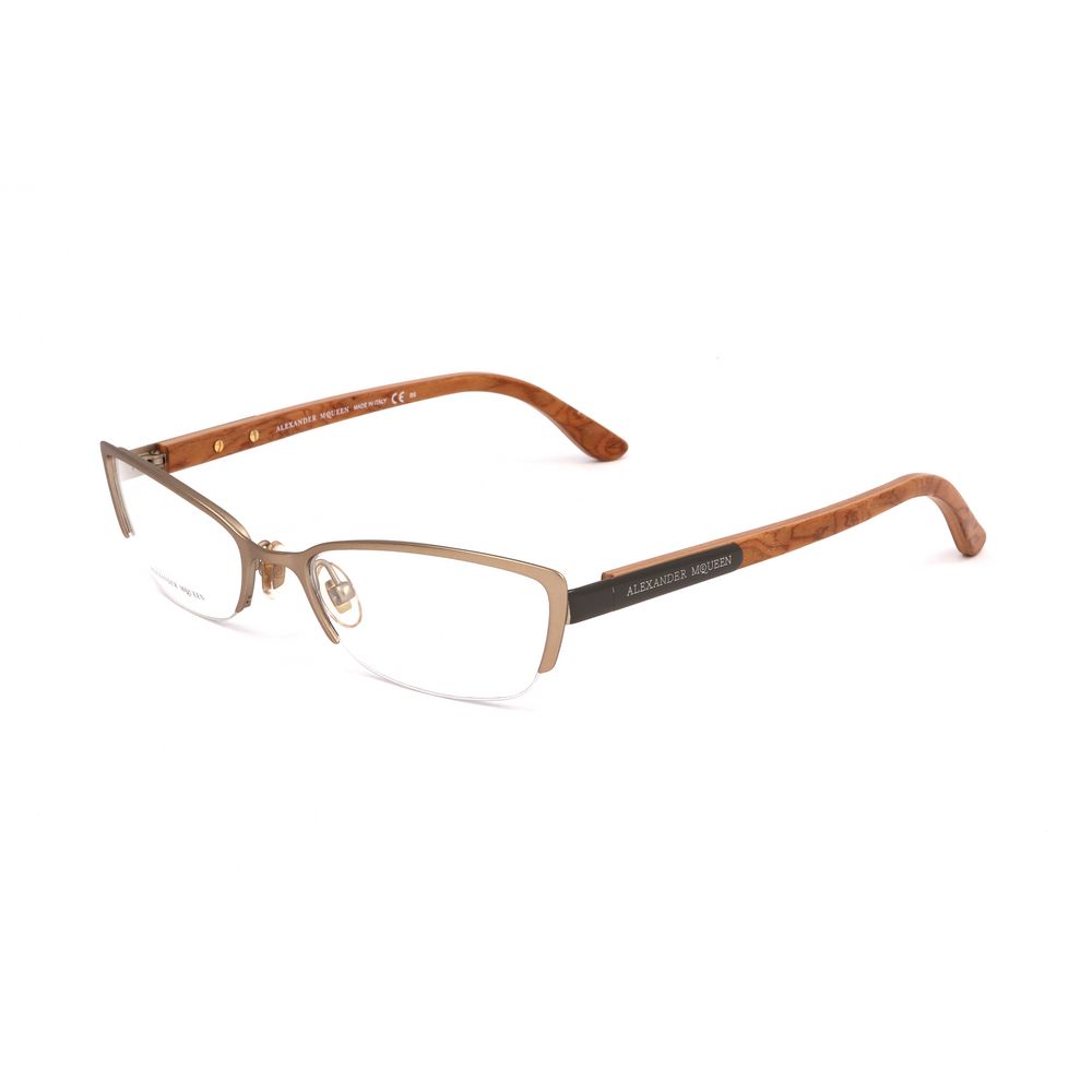 Alexander Mcqueen Metal Brown Frame Glam Steals