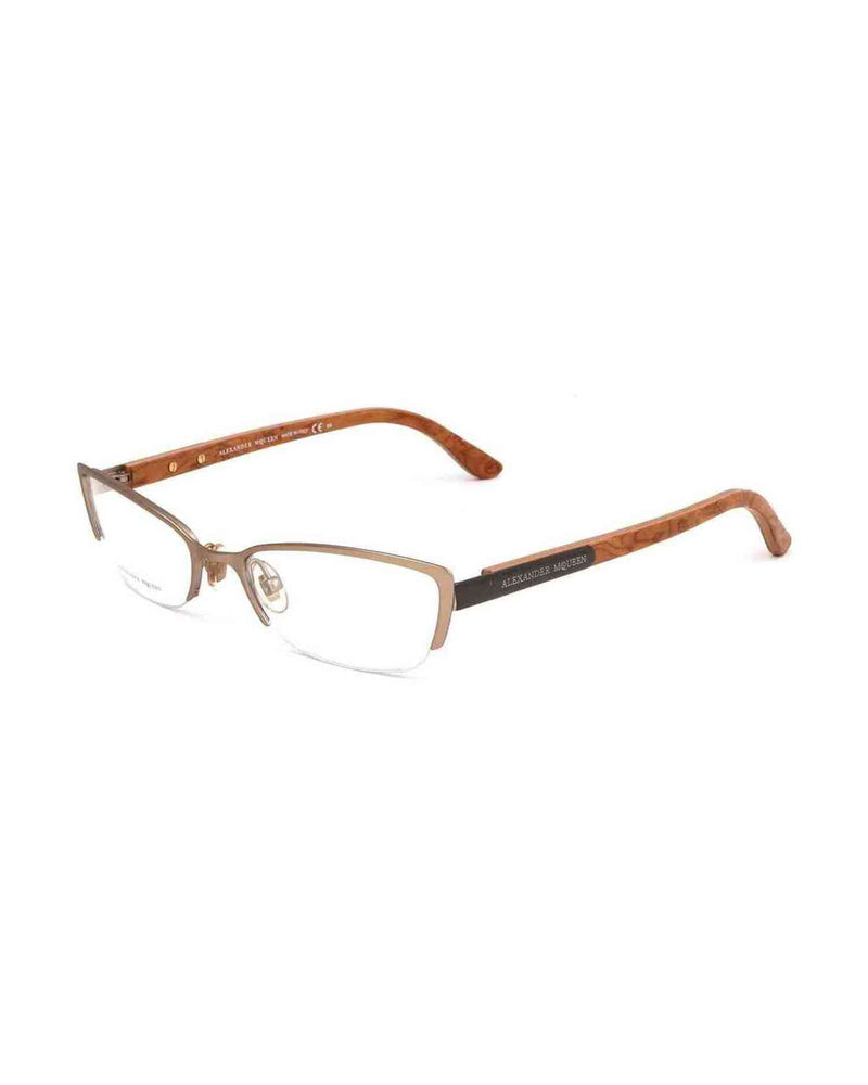 Alexander Mcqueen Metal Brown Frame Glam Steals