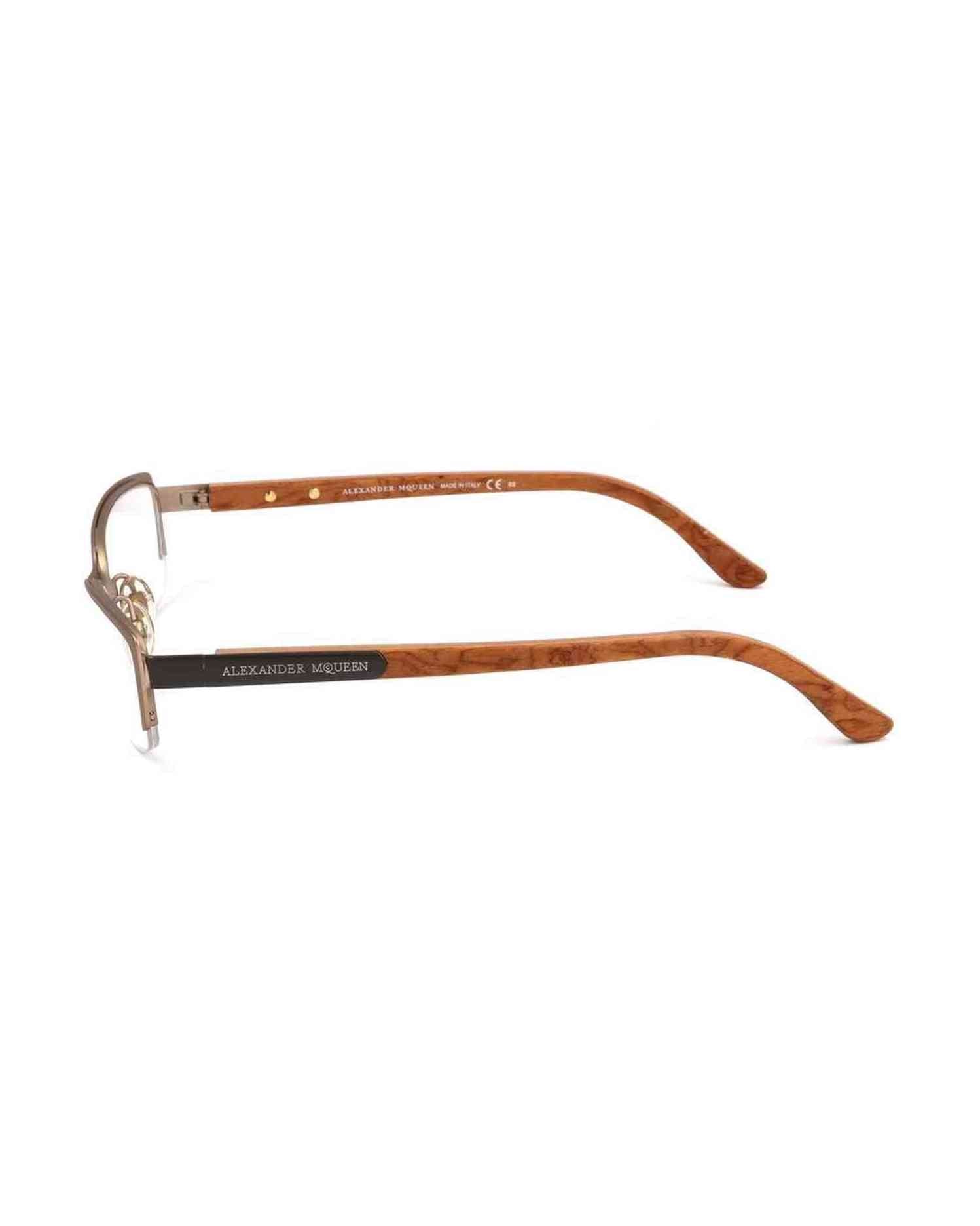 Alexander Mcqueen Metal Brown Frame Glam Steals