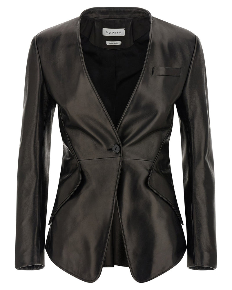 Alexander Mcqueen Nappa Blazer Glam Steals