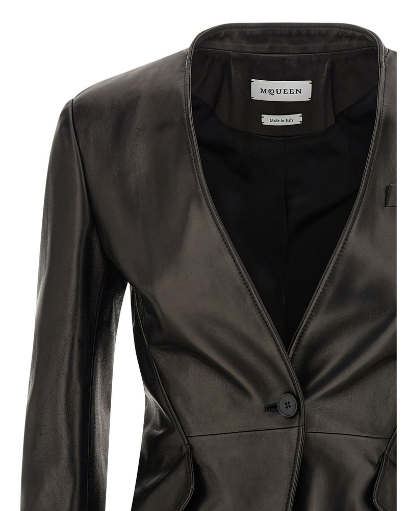 Alexander Mcqueen Nappa Blazer Glam Steals