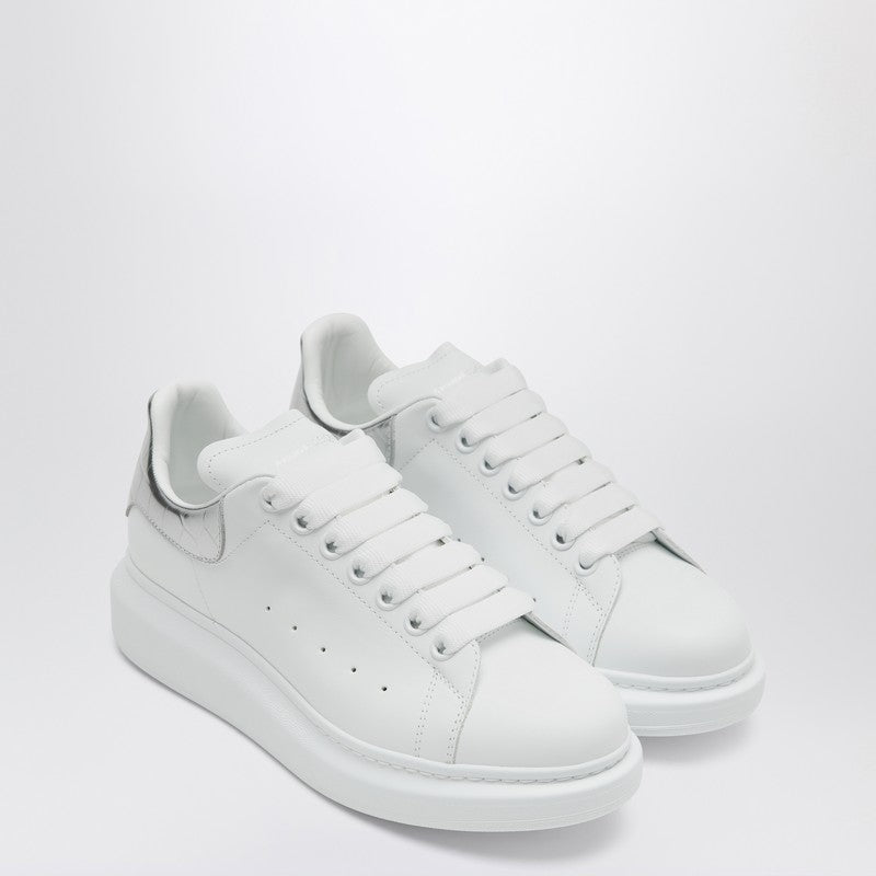 Alexander Mcqueen Oversize Sneakers White/silver Croc Glam Steals