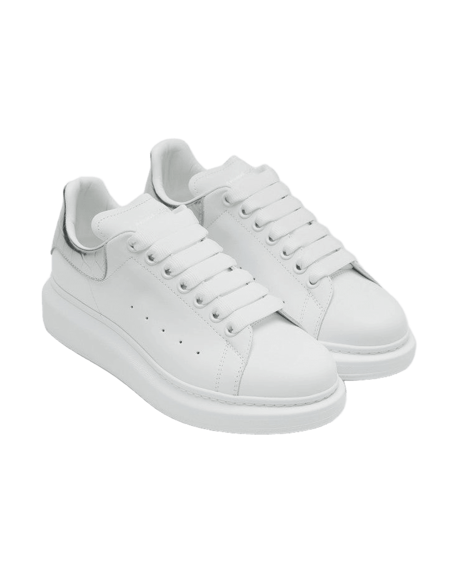 Alexander Mcqueen Oversize Sneakers White Croc Glam Steals