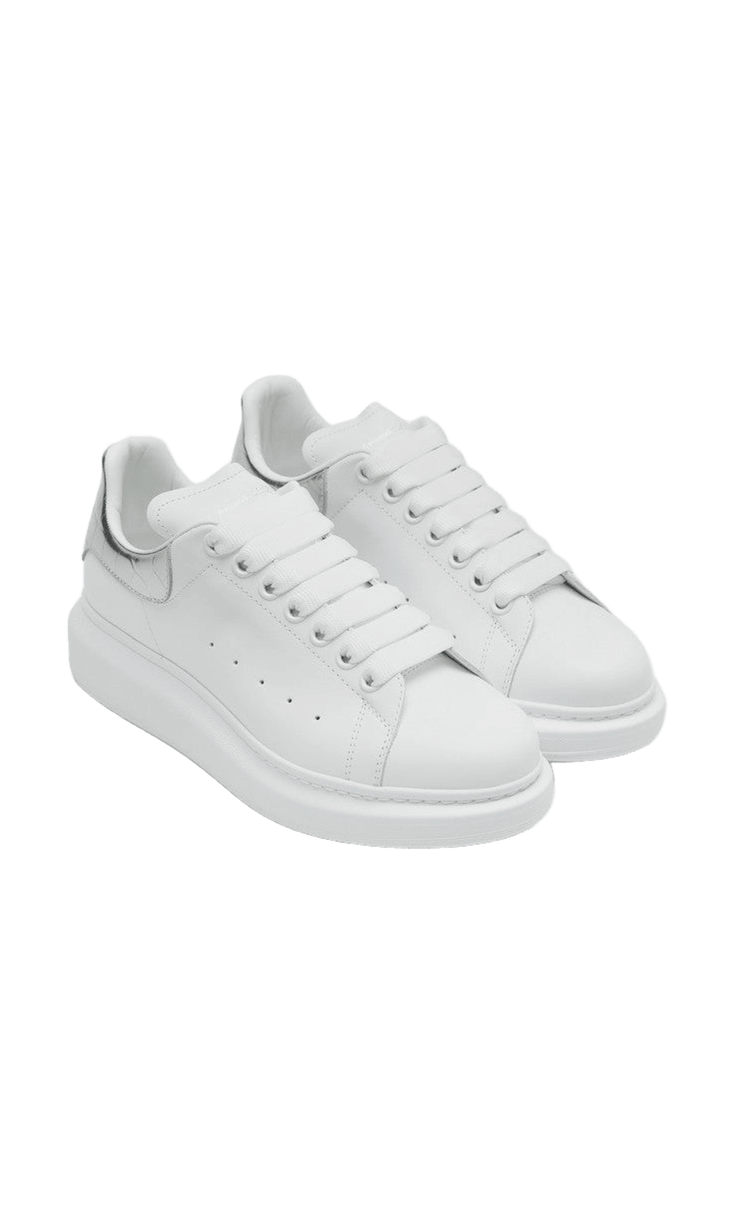 Alexander Mcqueen Oversize Sneakers White Croc Glam Steals