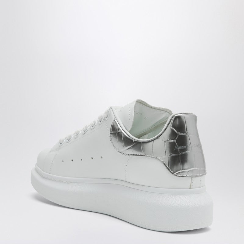 Alexander Mcqueen Oversize Sneakers White/silver Croc Glam Steals