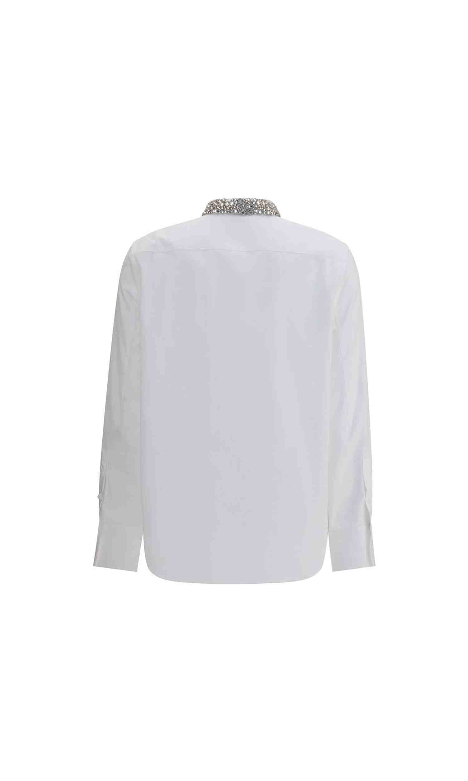 Alexander Mcqueen Shirt With Embellished Collar Glam Steals