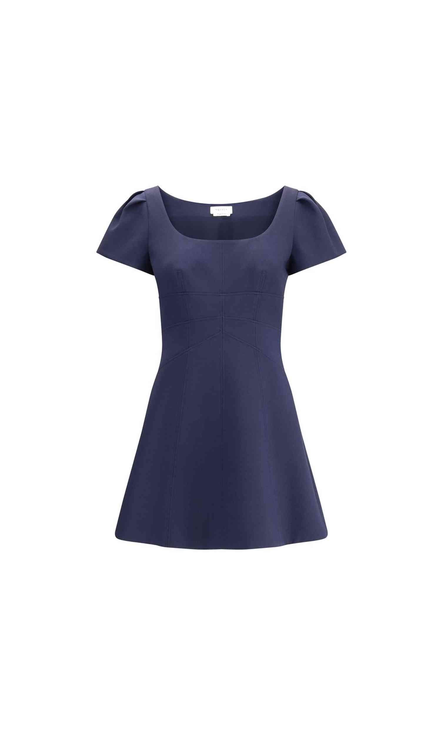 Alexander Mcqueen Short Dress With Gathered Sleeves Glam Steals