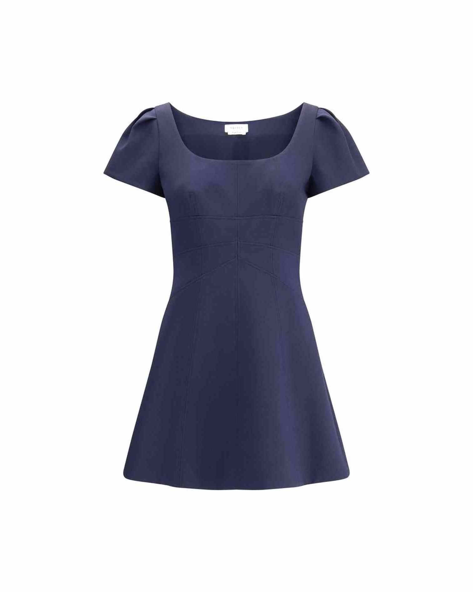 Alexander Mcqueen Short Dress With Gathered Sleeves Glam Steals