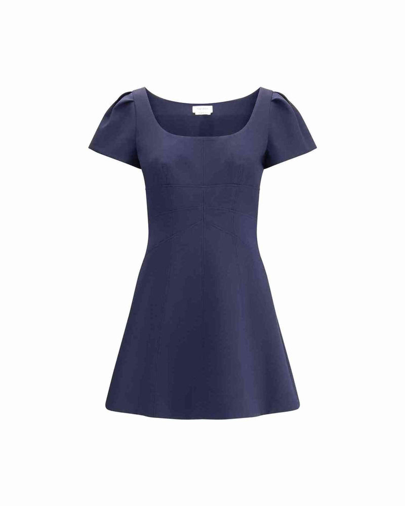 Alexander Mcqueen Short Dress With Gathered Sleeves Glam Steals