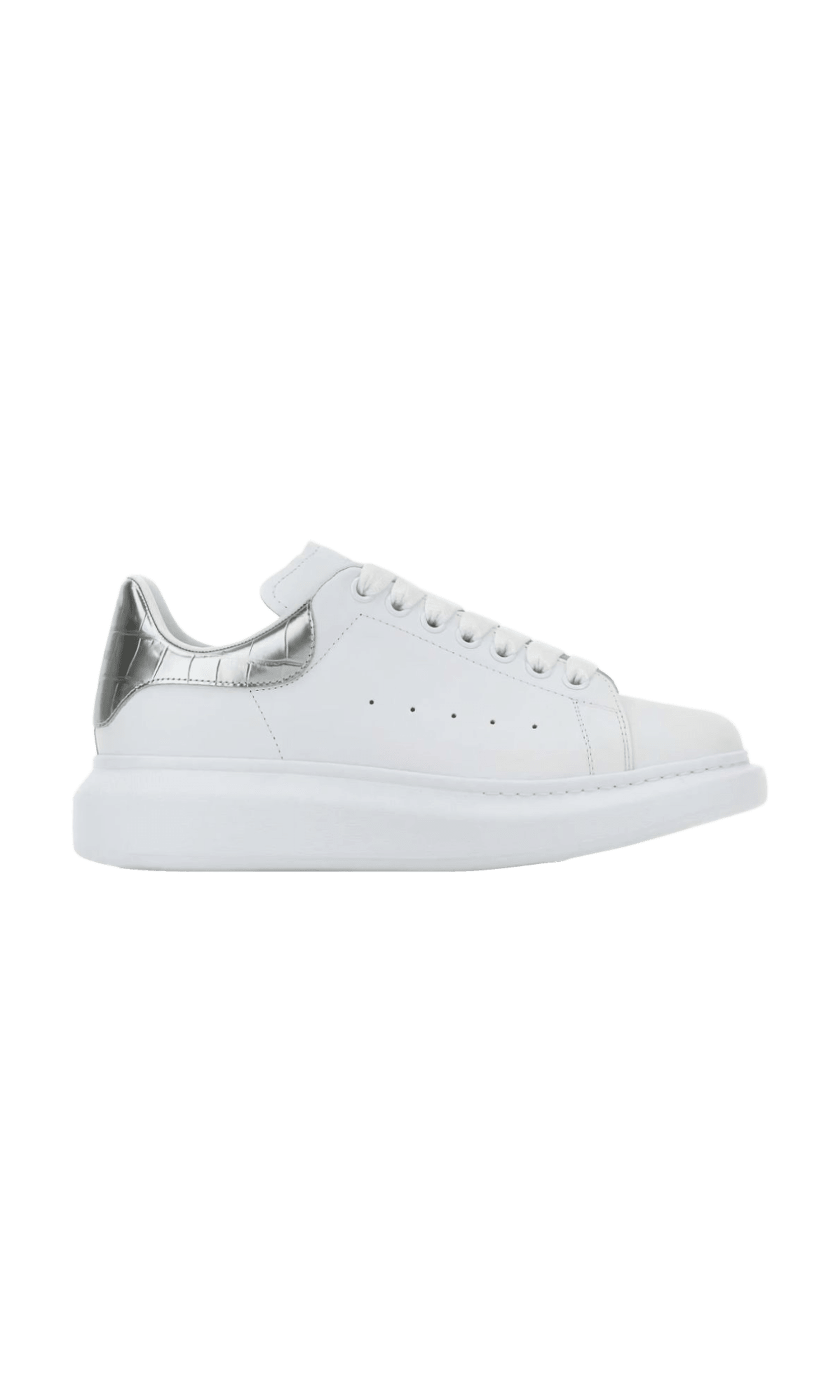 Alexander Mcqueen Silver Sneakers Glam Steals