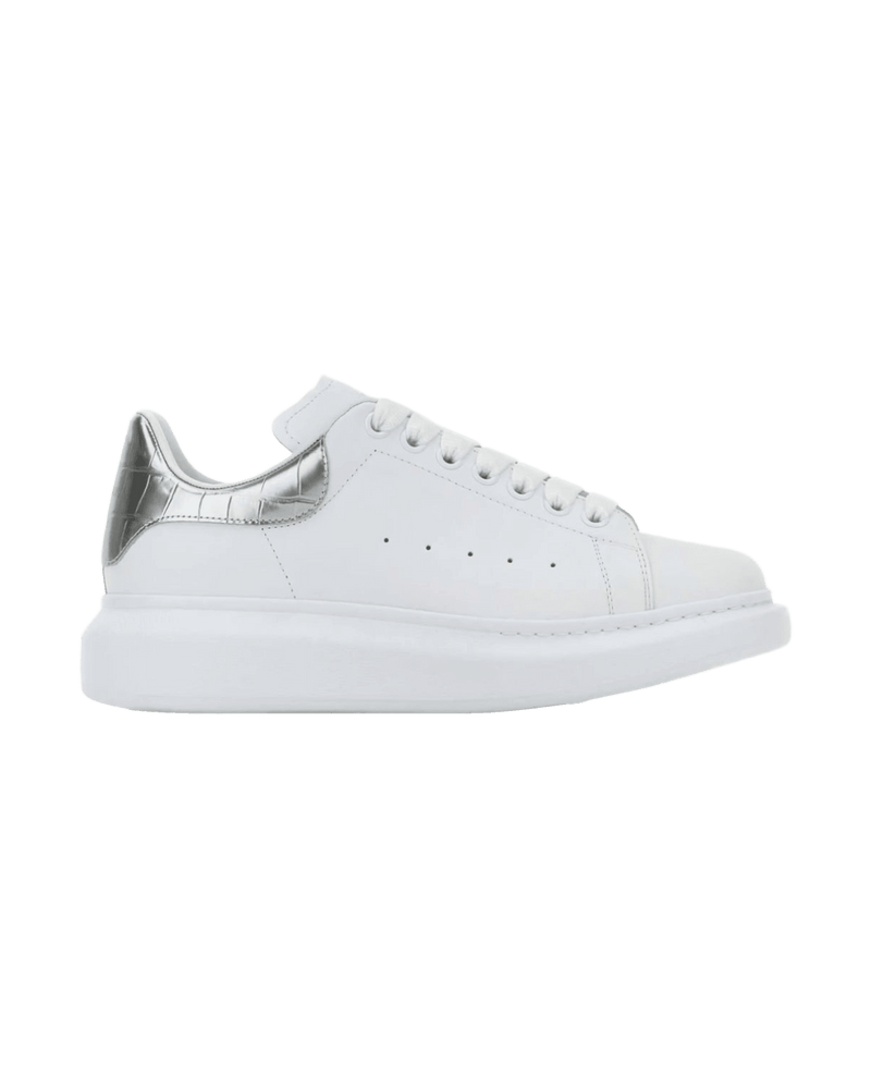 Alexander Mcqueen Silver Sneakers Glam Steals